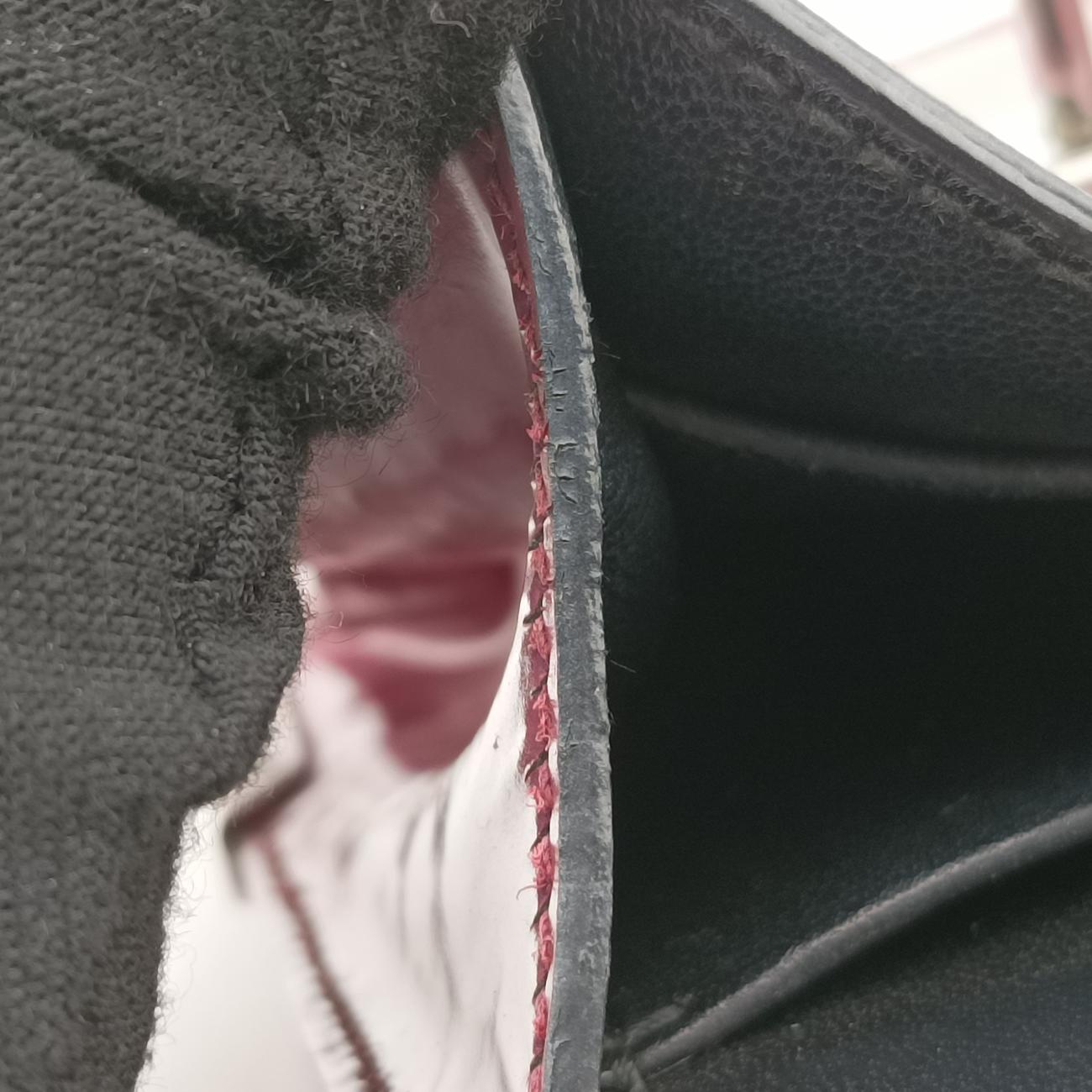 Pre-owned Prada Cahier Black x Purple Leather 1BH018 shoulderbag | stylenewstar