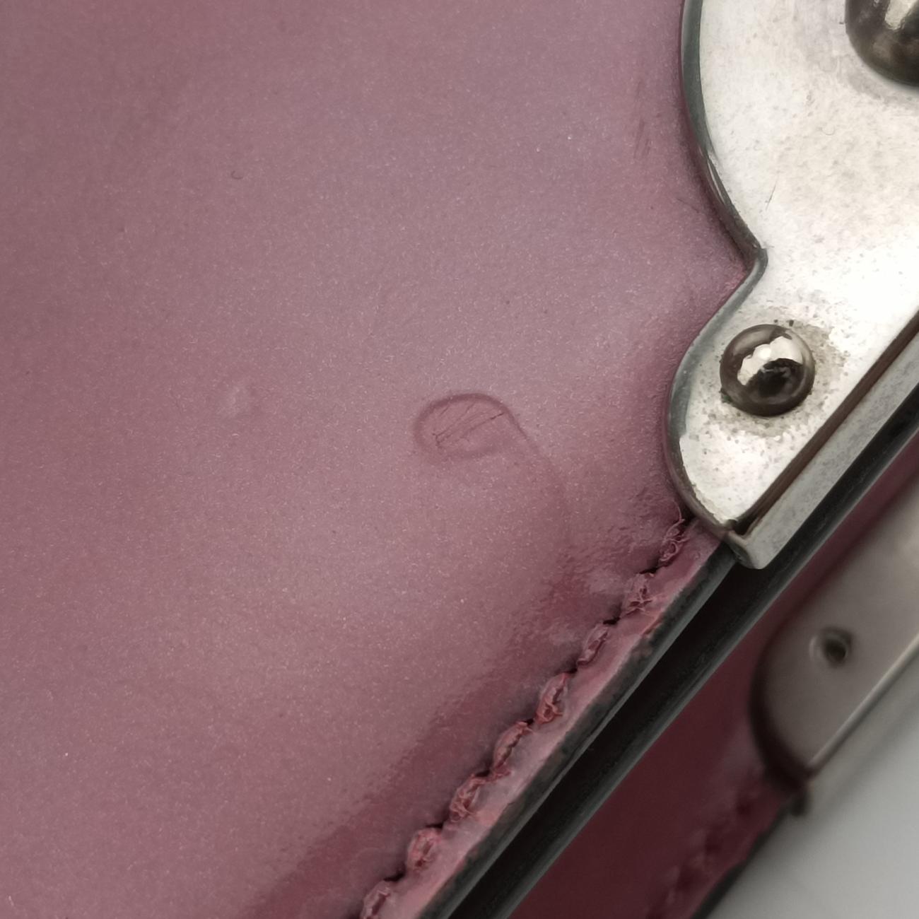 Pre-owned Prada Cahier Black x Purple Leather 1BH018 shoulderbag | stylenewstar