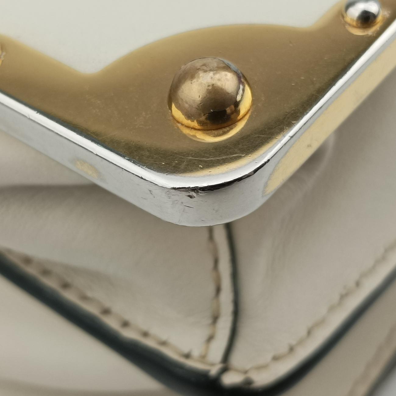 Vintage Prada Cahier Black×white Leather×SAFFIANO Leather 1BD045 shoulderbag | stylenewstar