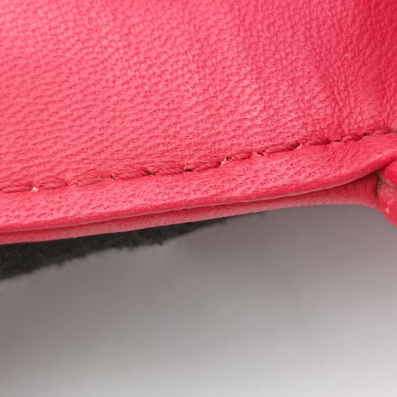 Pre-owned Prada Nappa Gaufre Red lambskin 1BD140 shoulderbag | stylenewstar