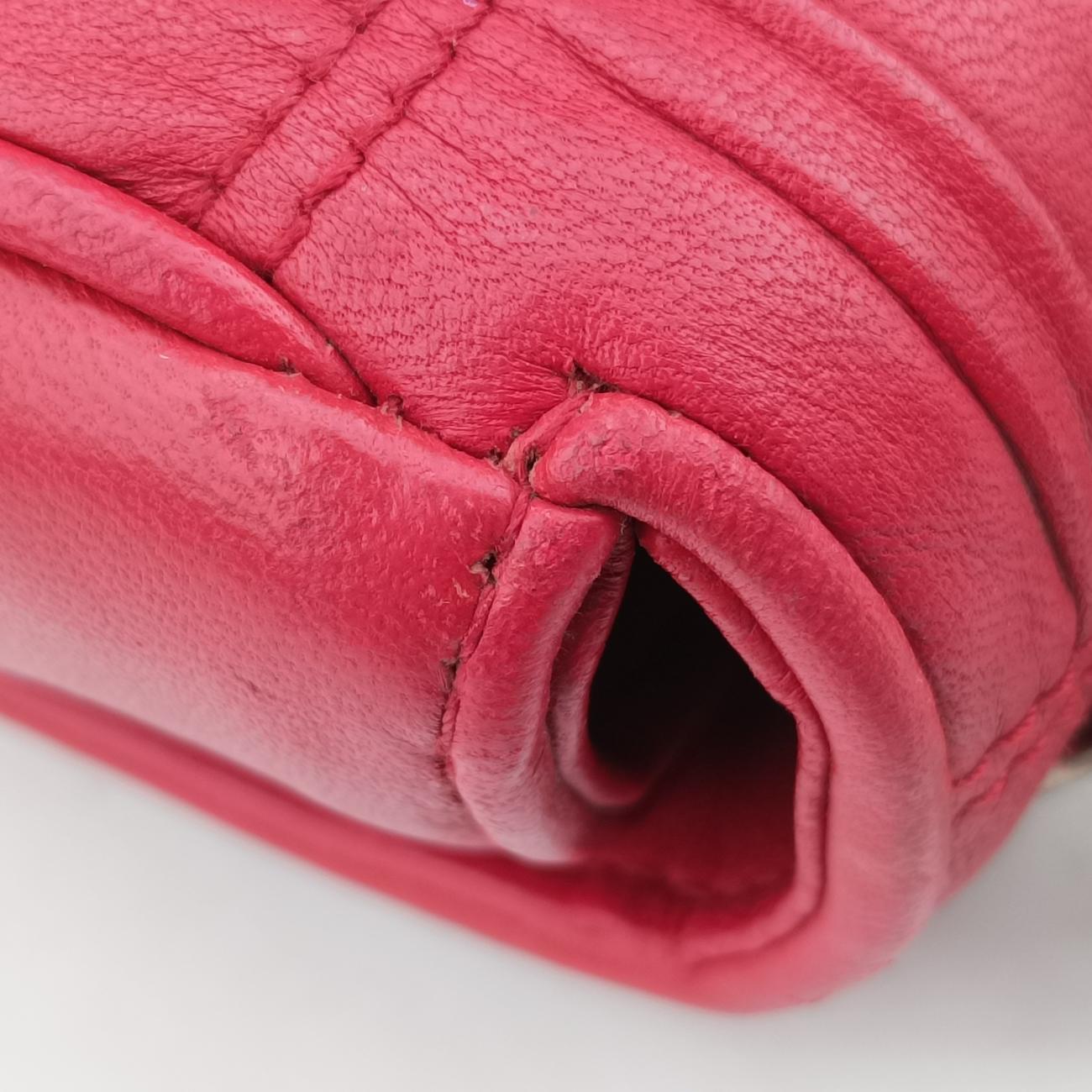 Pre-owned Prada Nappa Gaufre Red lambskin 1BD140 shoulderbag | stylenewstar