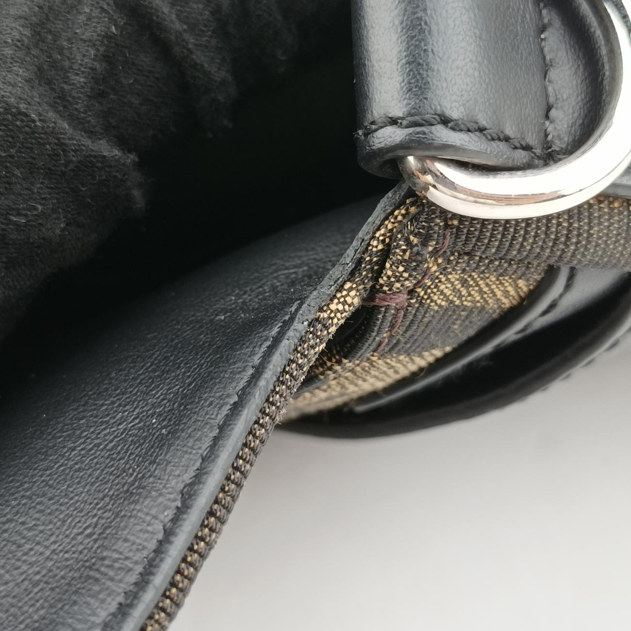 Pre-owned Fendi Baguette Brown canvas 7VA472 bum bag/waist bag | stylenewstar