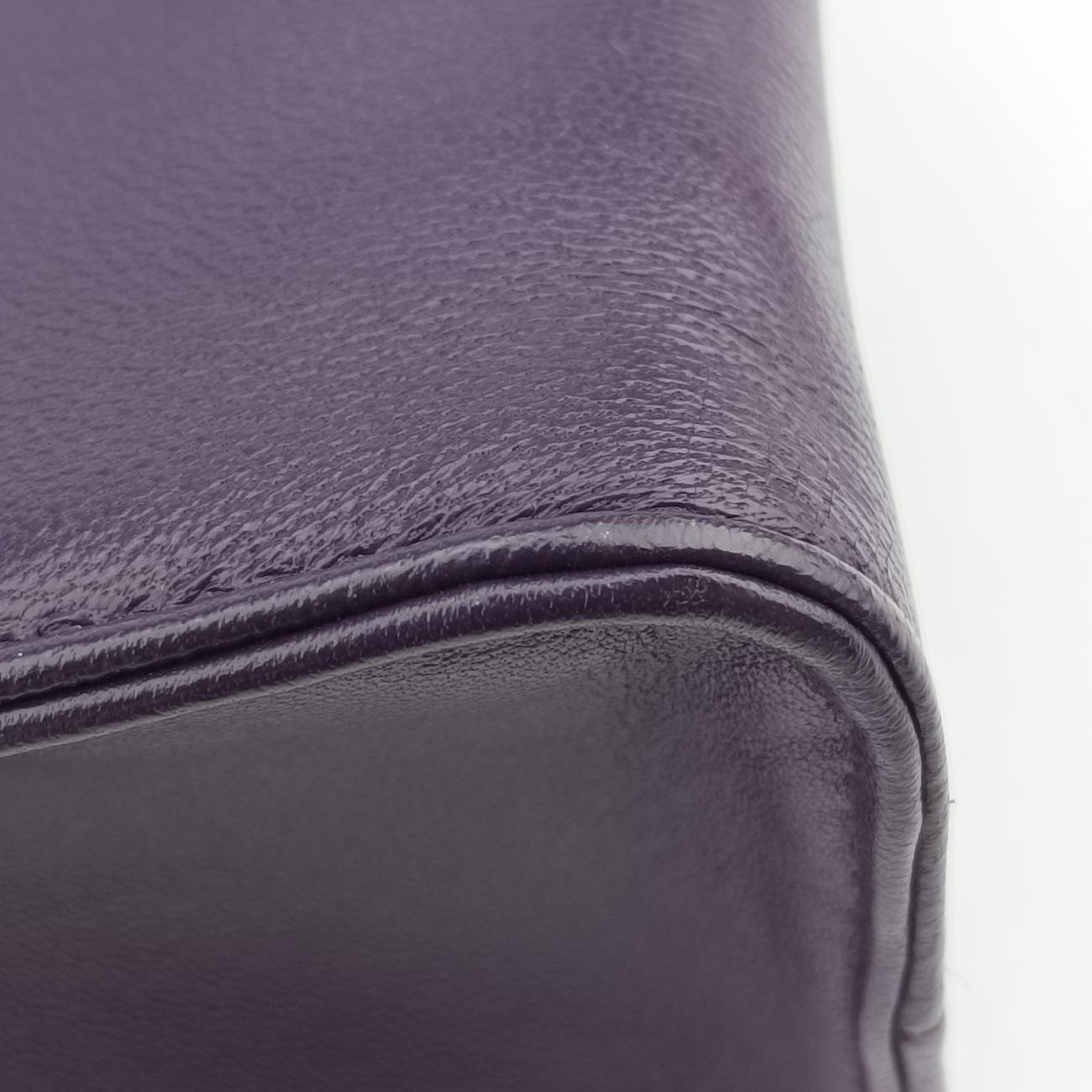 Secondhand Prada Turquoise Mini Tote Purple lambskin 1BG418 shoulderbag | stylenewstar