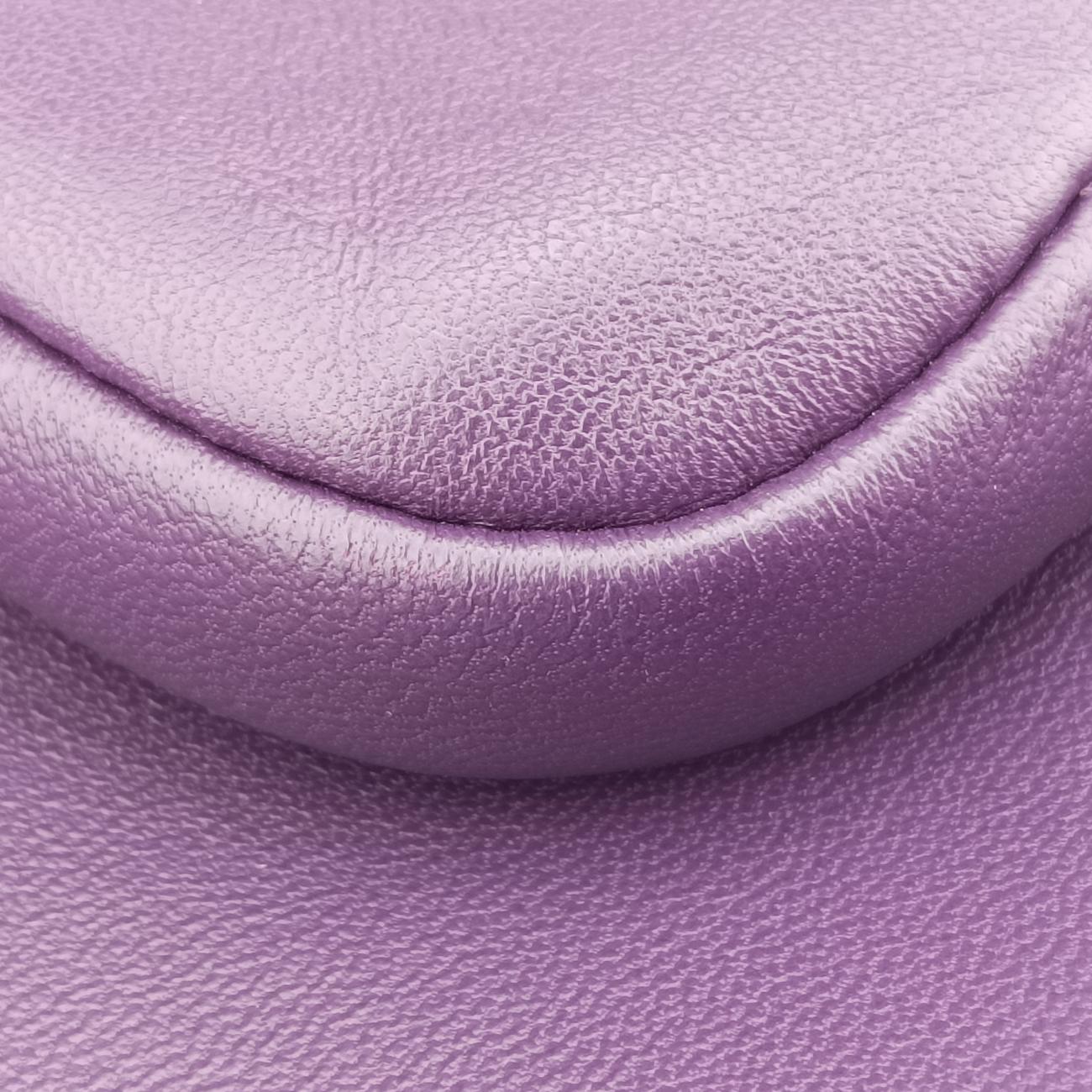 Secondhand Prada Turquoise Mini Tote Purple lambskin 1BG418 shoulderbag | stylenewstar