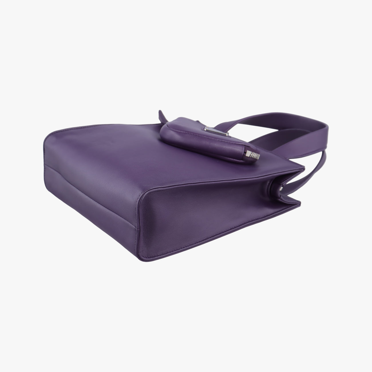 Secondhand Prada Turquoise Mini Tote Purple lambskin 1BG418 shoulderbag | stylenewstar