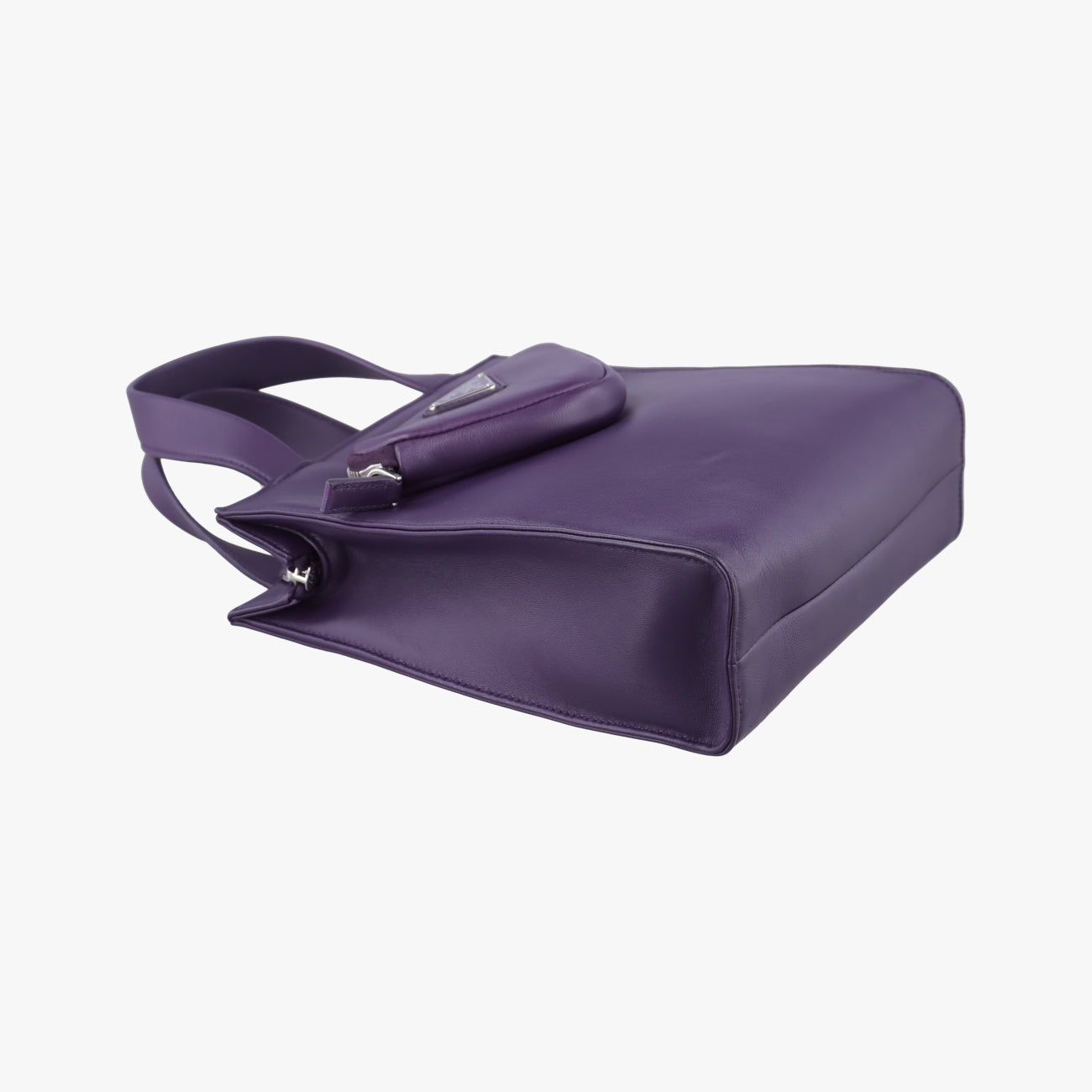 Secondhand Prada Turquoise Mini Tote Purple lambskin 1BG418 shoulderbag | stylenewstar