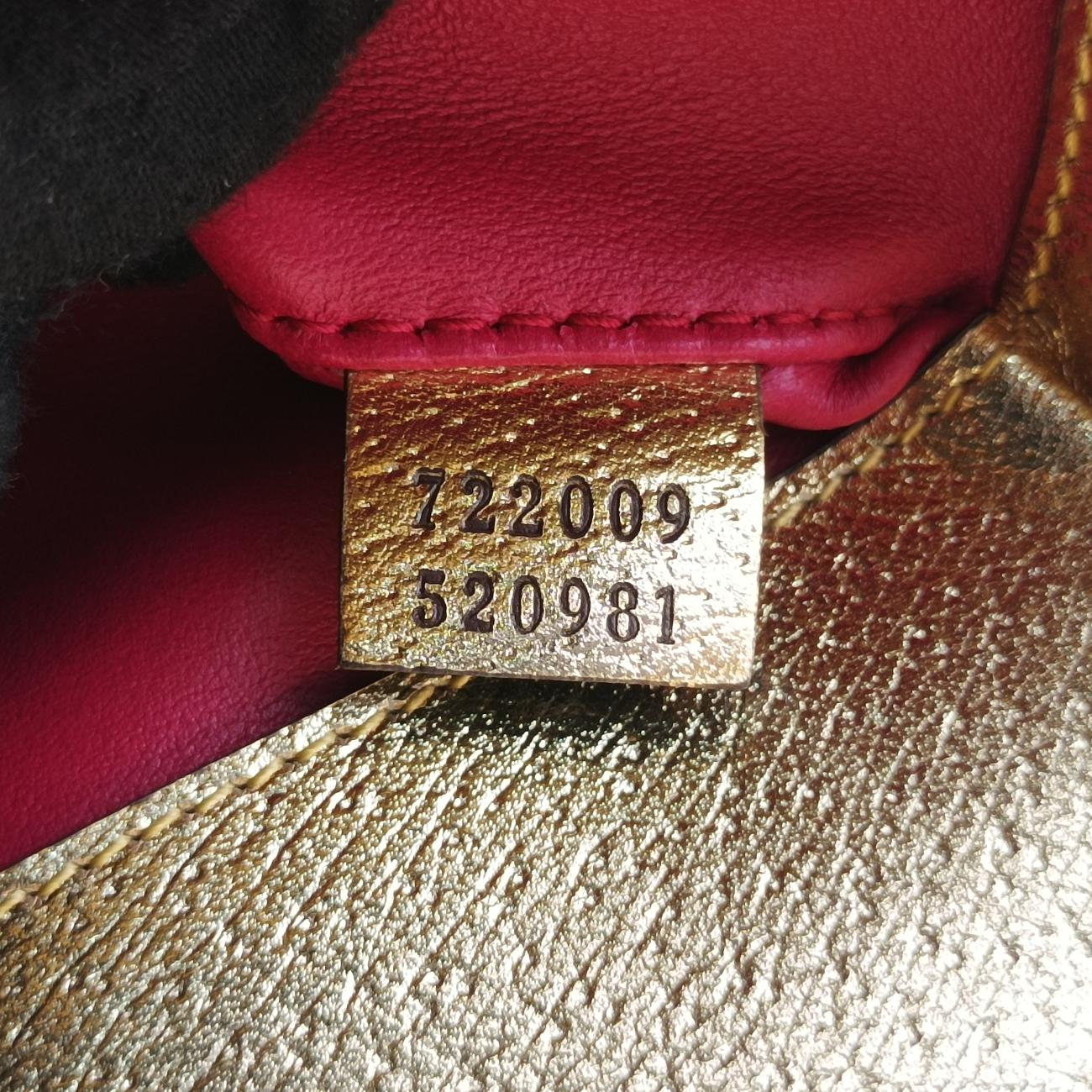 Pre-owned Gucci Adidas collaboration Horsebit Golden×Black Leather 722009 shoulderbag | stylenewstar