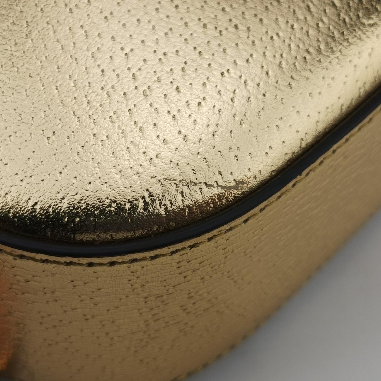 Pre-owned Gucci Adidas collaboration Horsebit Golden×Black Leather 722009 shoulderbag | stylenewstar