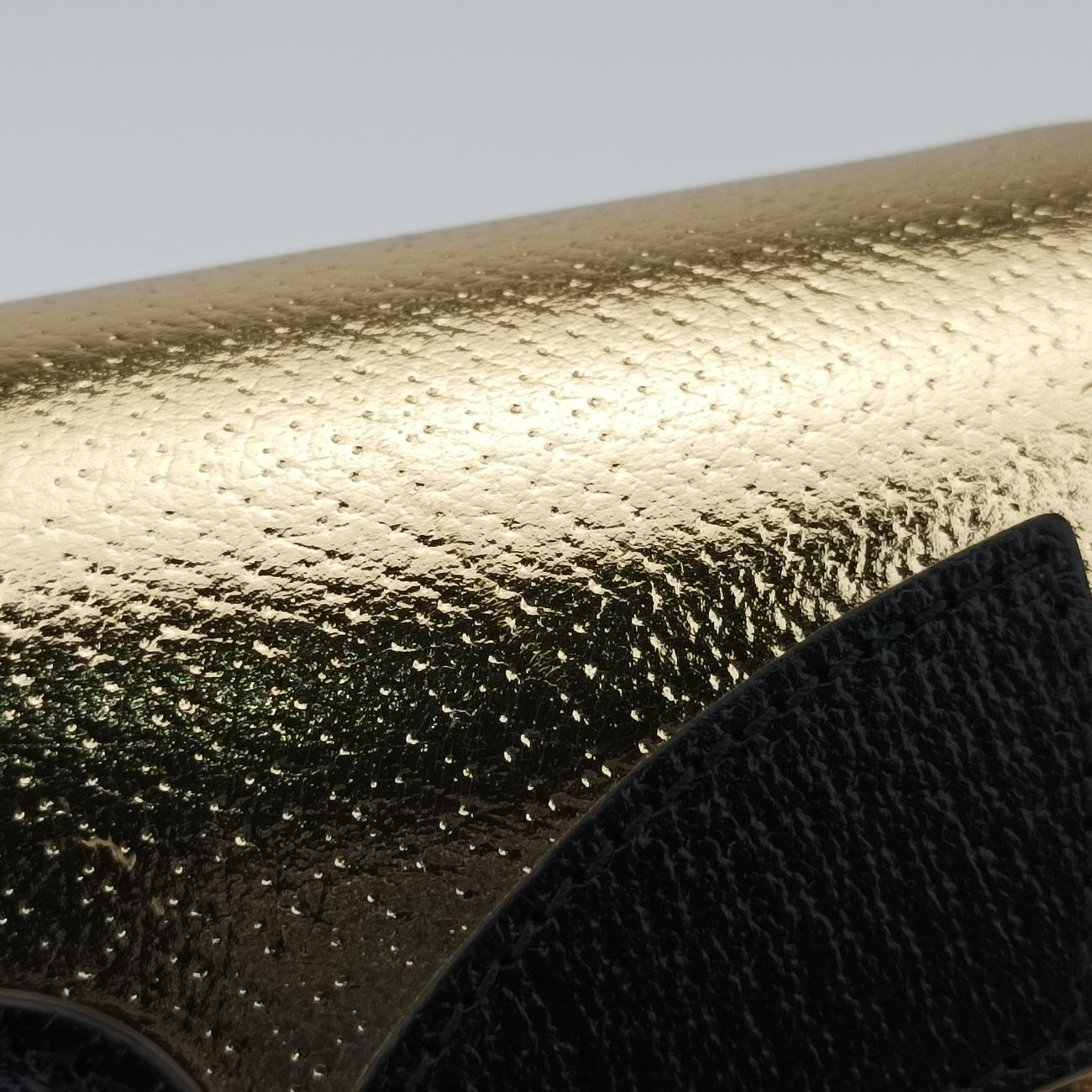 Pre-owned Gucci Adidas collaboration Horsebit Golden×Black Leather 722009 shoulderbag | stylenewstar