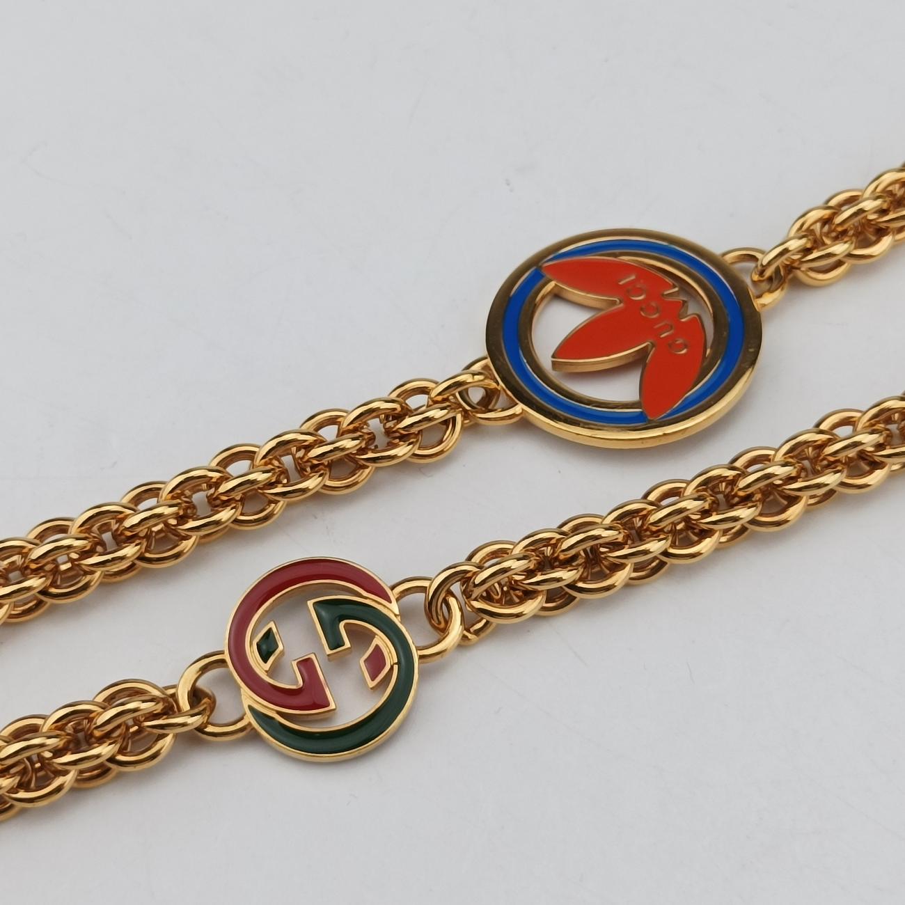 Pre-owned Gucci Adidas collaboration Horsebit Golden×Black Leather 722009 shoulderbag | stylenewstar