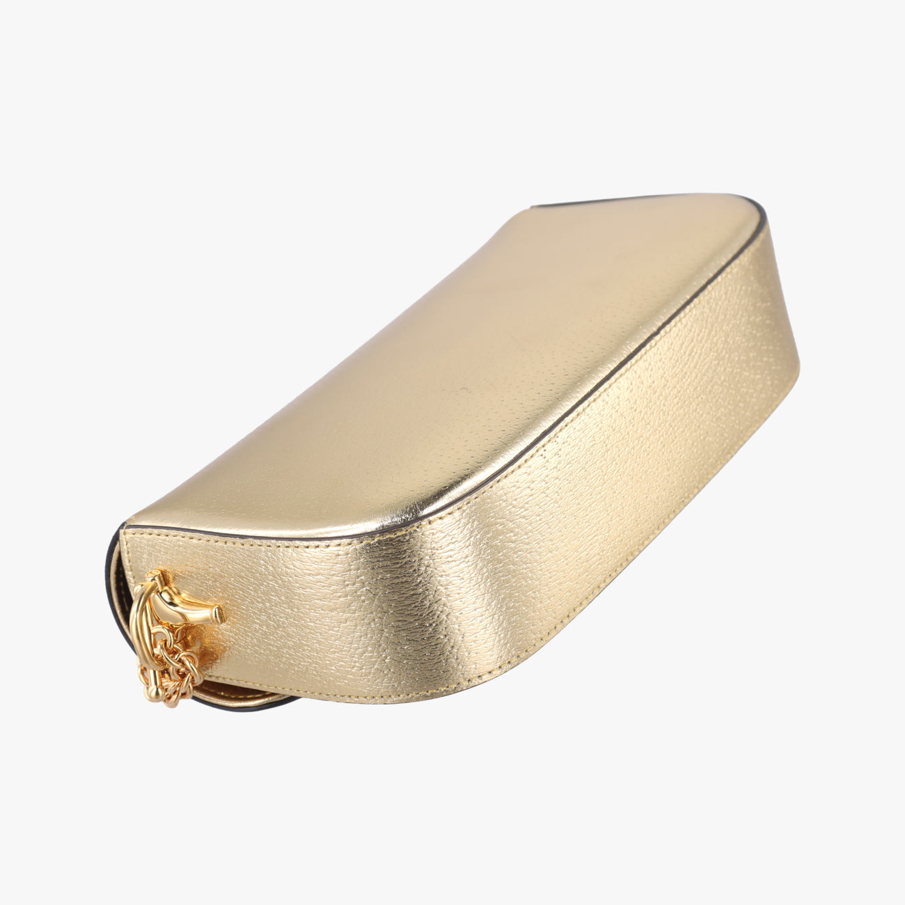 Pre-owned Gucci Adidas collaboration Horsebit Golden×Black Leather 722009 shoulderbag | stylenewstar