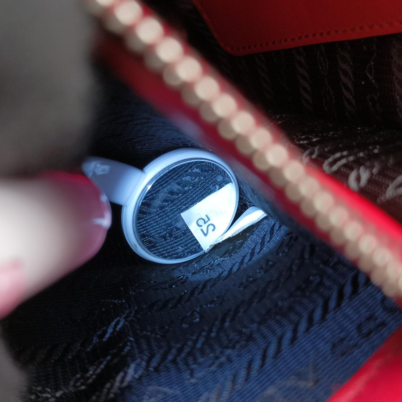 Pre-owned Prada Electra Studded Red Leather 1BD120 shoulderbag | stylenewstar