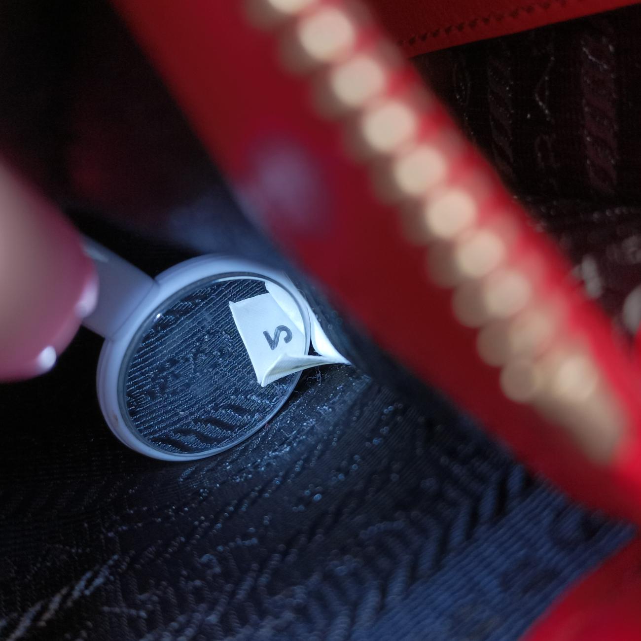 Pre-owned Prada Electra Studded Red Leather 1BD120 shoulderbag | stylenewstar