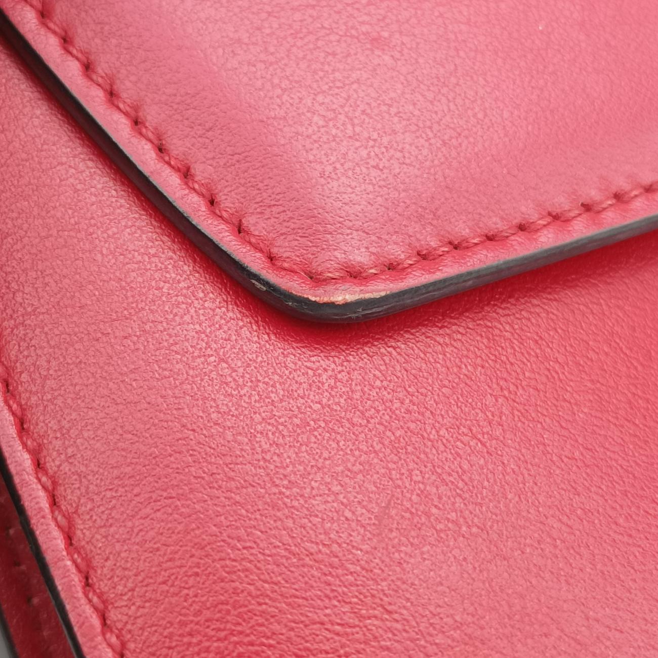 Pre-owned Prada Electra Studded Red Leather 1BD120 shoulderbag | stylenewstar