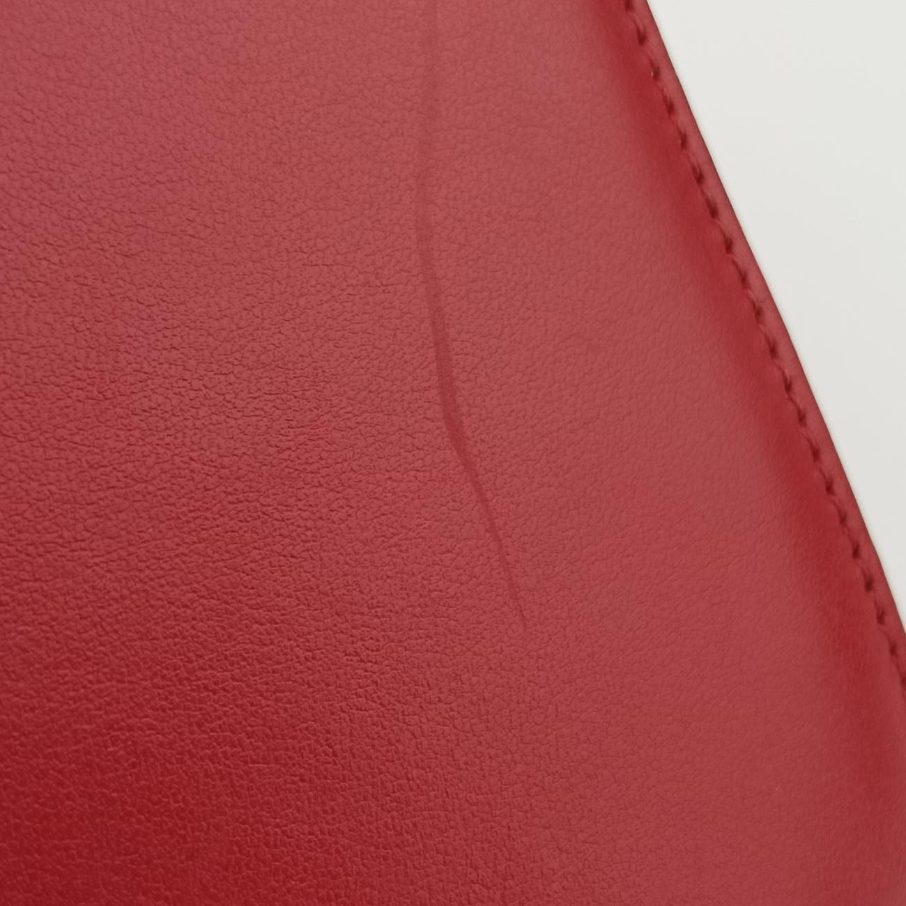 Pre-owned Prada Electra Studded Red Leather 1BD120 shoulderbag | stylenewstar