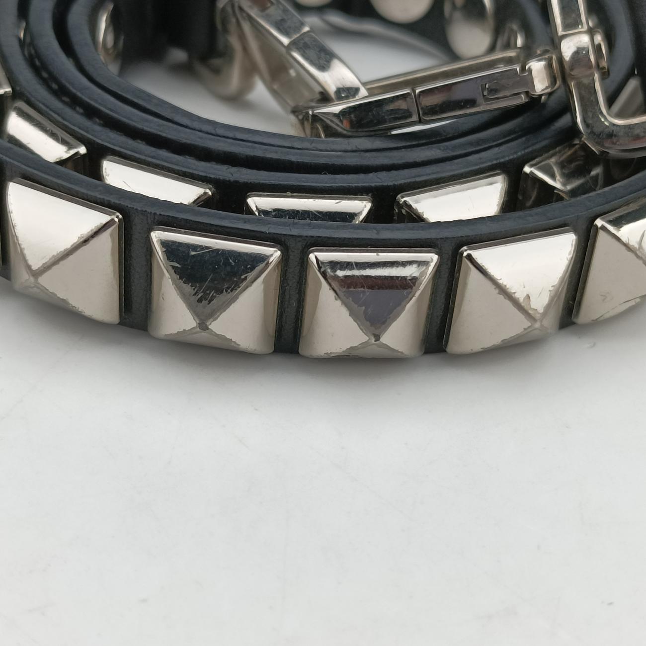 Pre-owned Prada Electra Studded Red Leather 1BD120 shoulderbag | stylenewstar