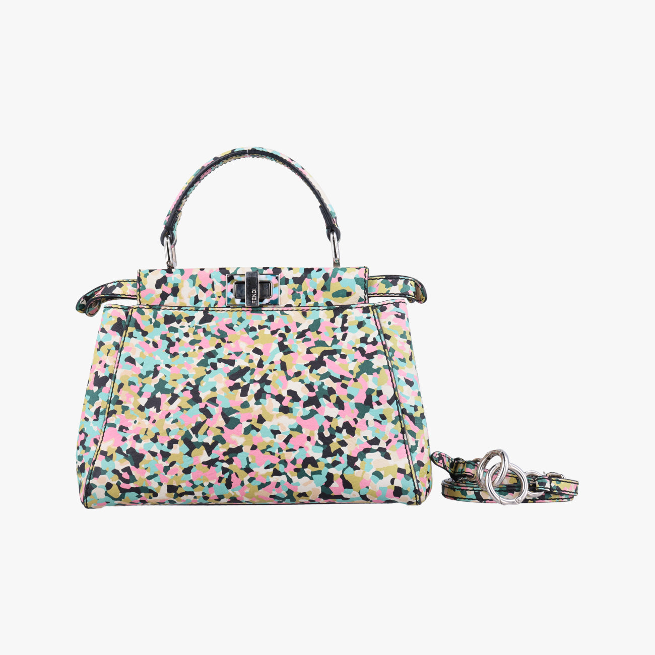 Pre-owned Fendi PEEKABOO Multicolour Leather 8BN244 shoulderbag | stylenewstar