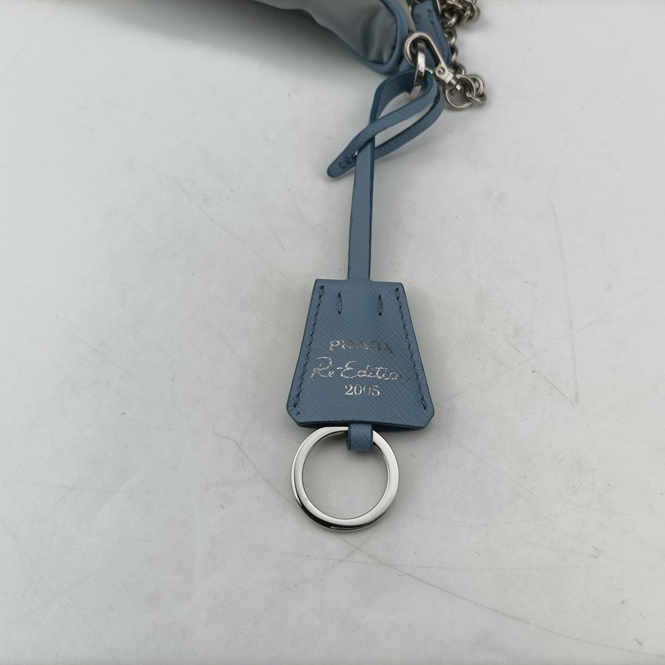 Vintage Prada Re-Edition 2005 Re-Nylon Blue nylon 1BH204 shoulderbag | stylenewstar