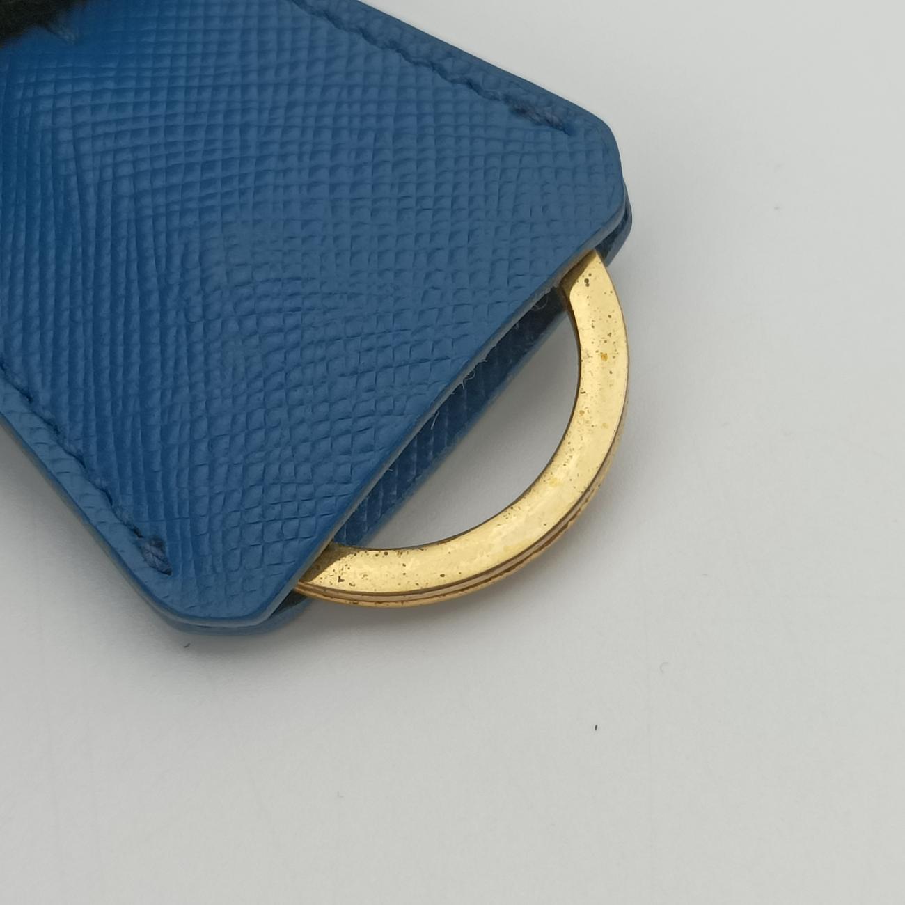 Pre-owned Prada Galleria Blue SAFFIANO Leather BN1801 shoulderbag | stylenewstar