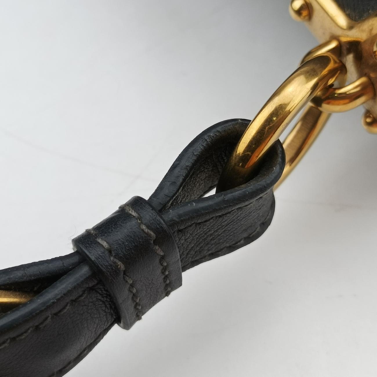 Pre-owned Prada Cahier Red×Black Leather 1BD045 shoulderbag | stylenewstar