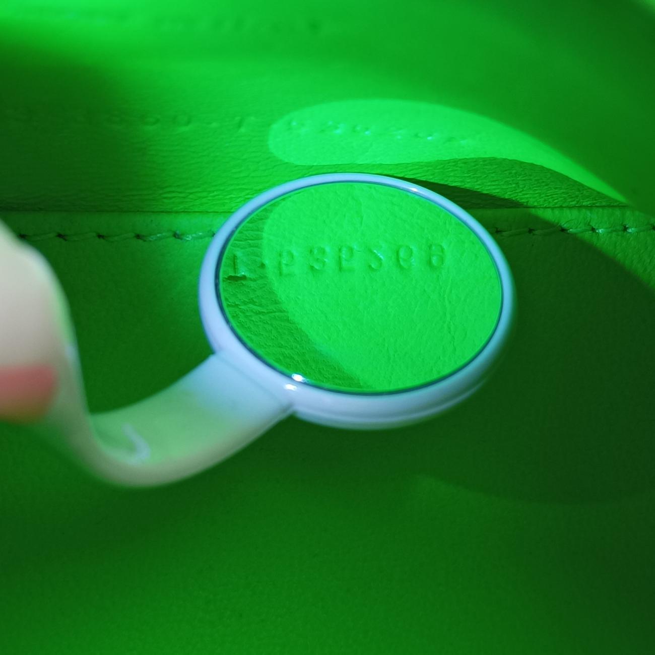 Pre-owned Balenciaga Hourglass Green×Black Leather  shoulderbag | stylenewstar