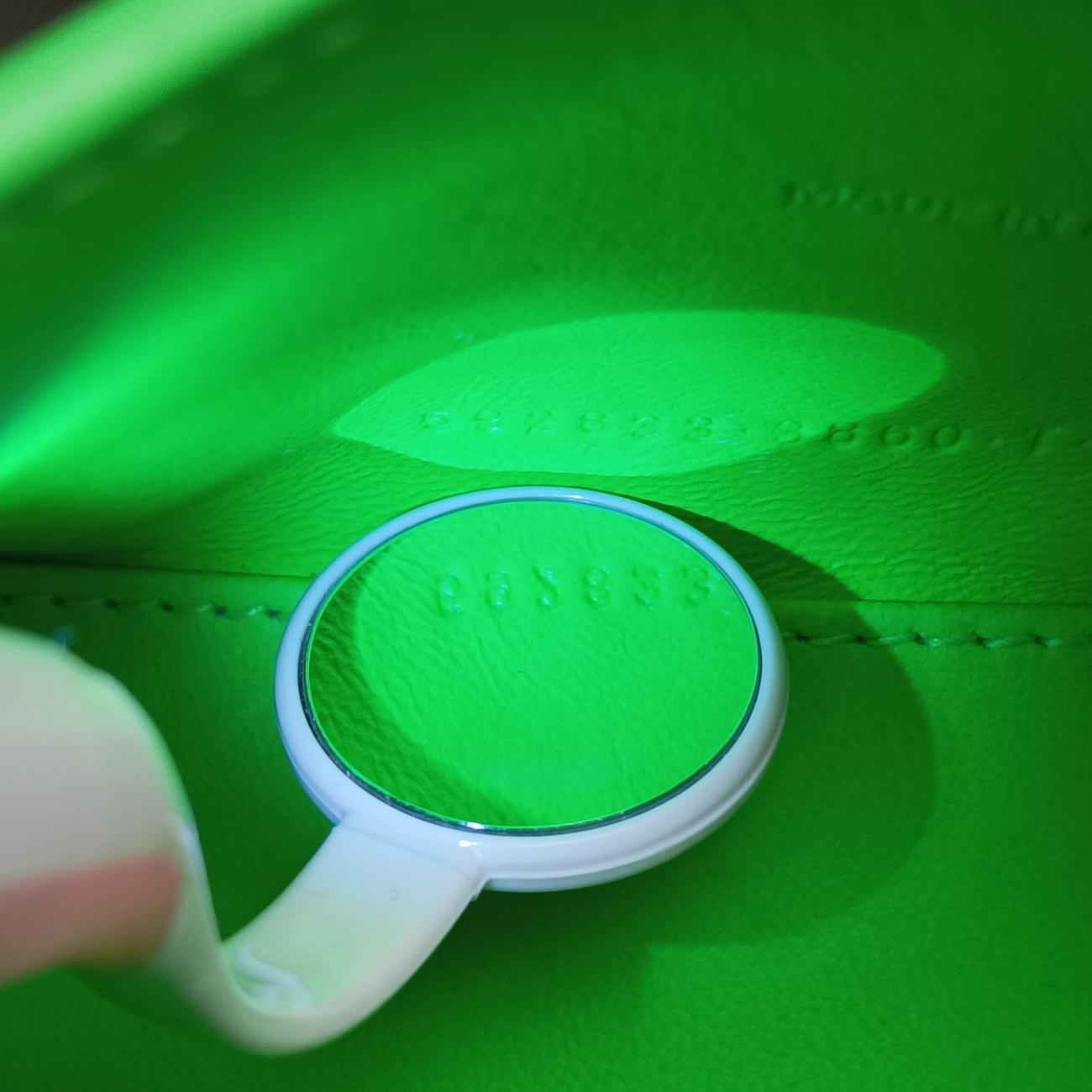 Pre-owned Balenciaga Hourglass Green×Black Leather  shoulderbag | stylenewstar