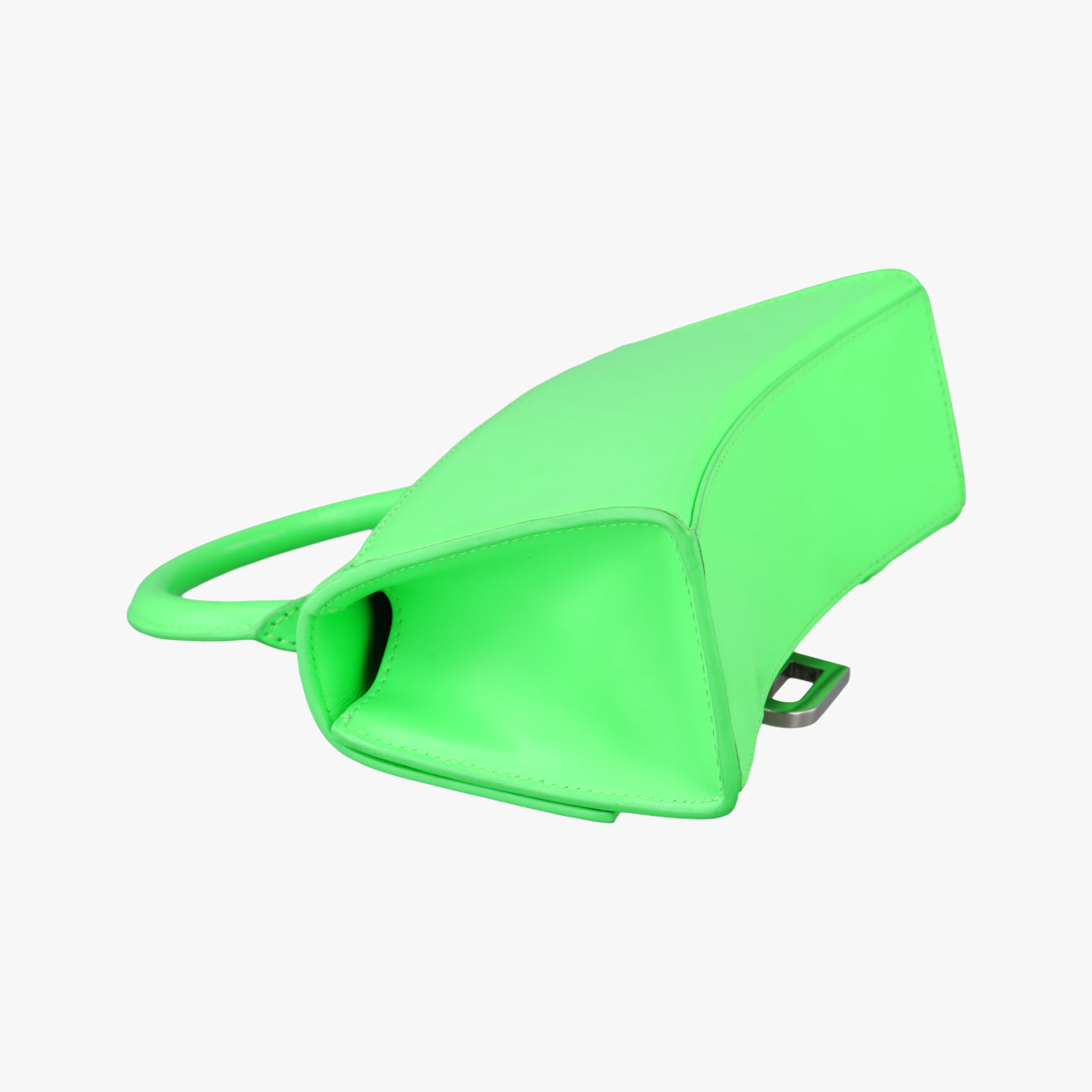 Pre-owned Balenciaga Hourglass Green×Black Leather  shoulderbag | stylenewstar