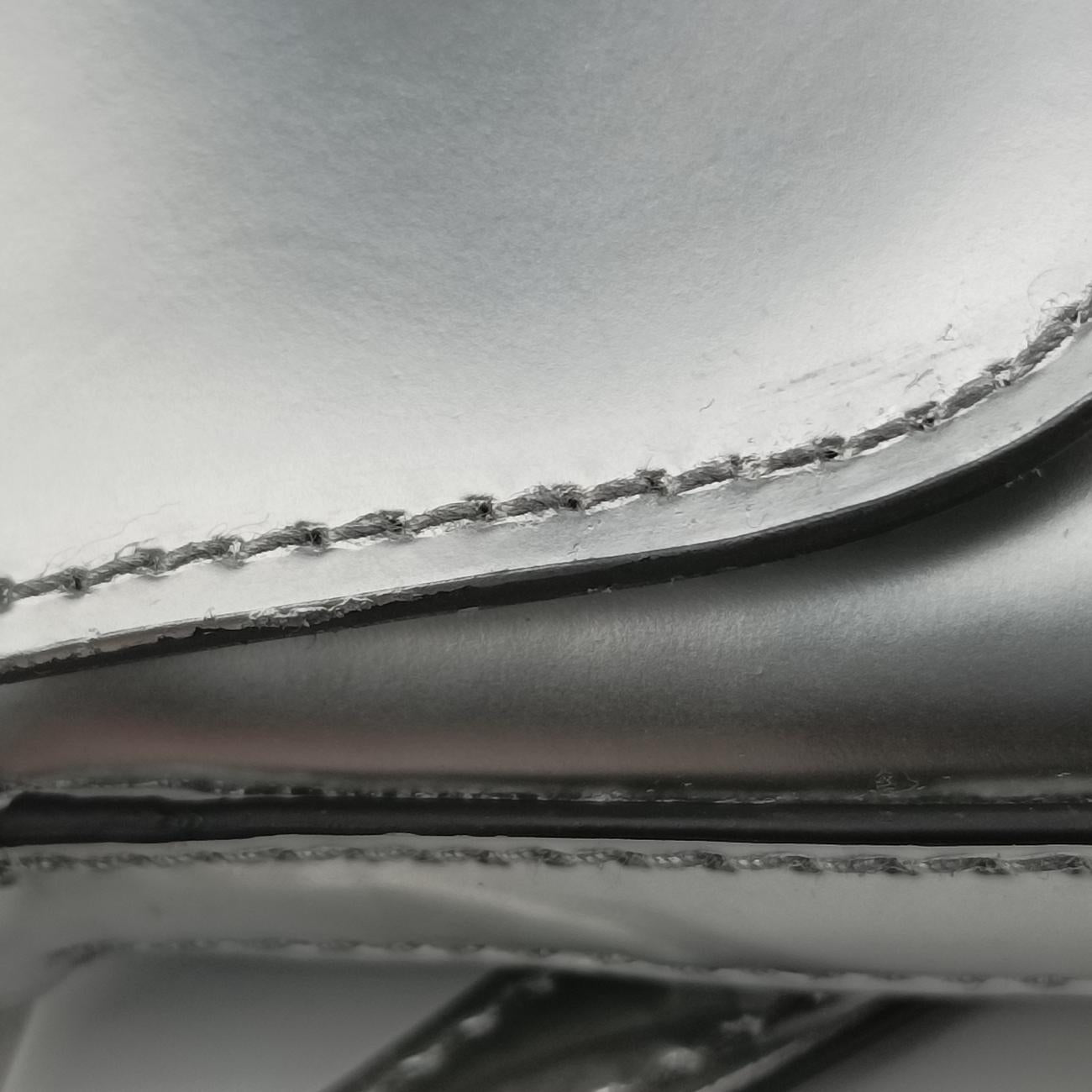 Pre-owned Prada Cleo Flap Silver Leather  shoulderbag | stylenewstar