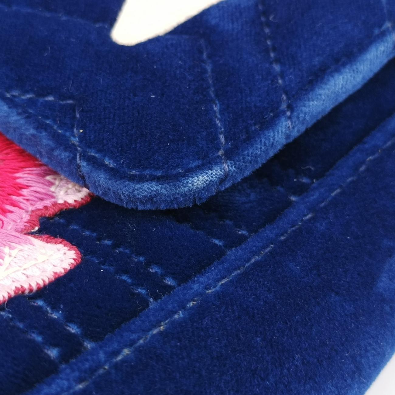 Vintage Gucci GG Marmont Navy×multicolor velour 443496 shoulderbag | stylenewstar