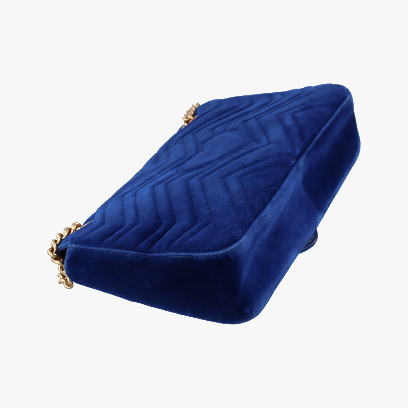 Vintage Gucci GG Marmont Navy×multicolor velour 443496 shoulderbag | stylenewstar