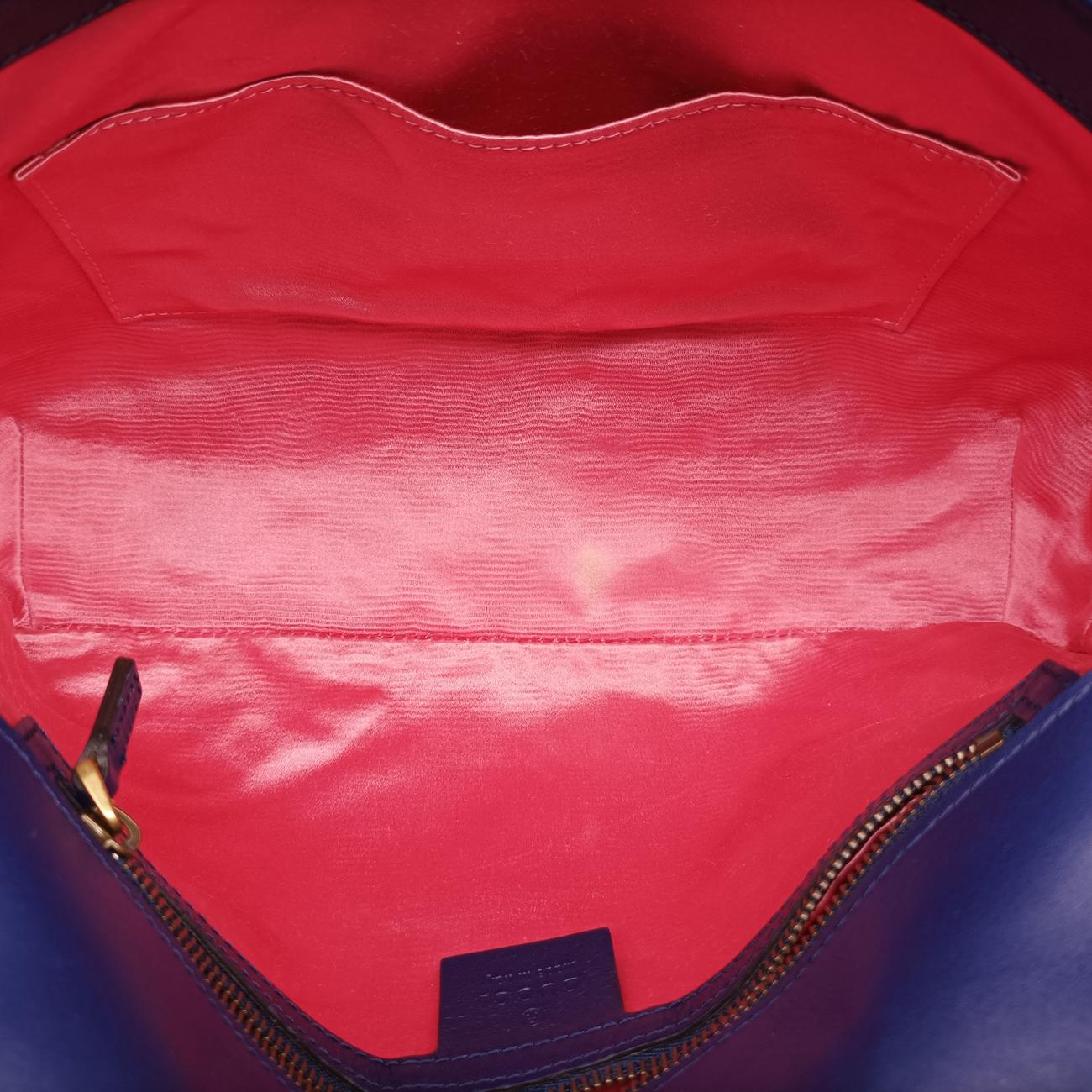 Vintage Gucci GG Marmont Navy×multicolor velour 443496 shoulderbag | stylenewstar