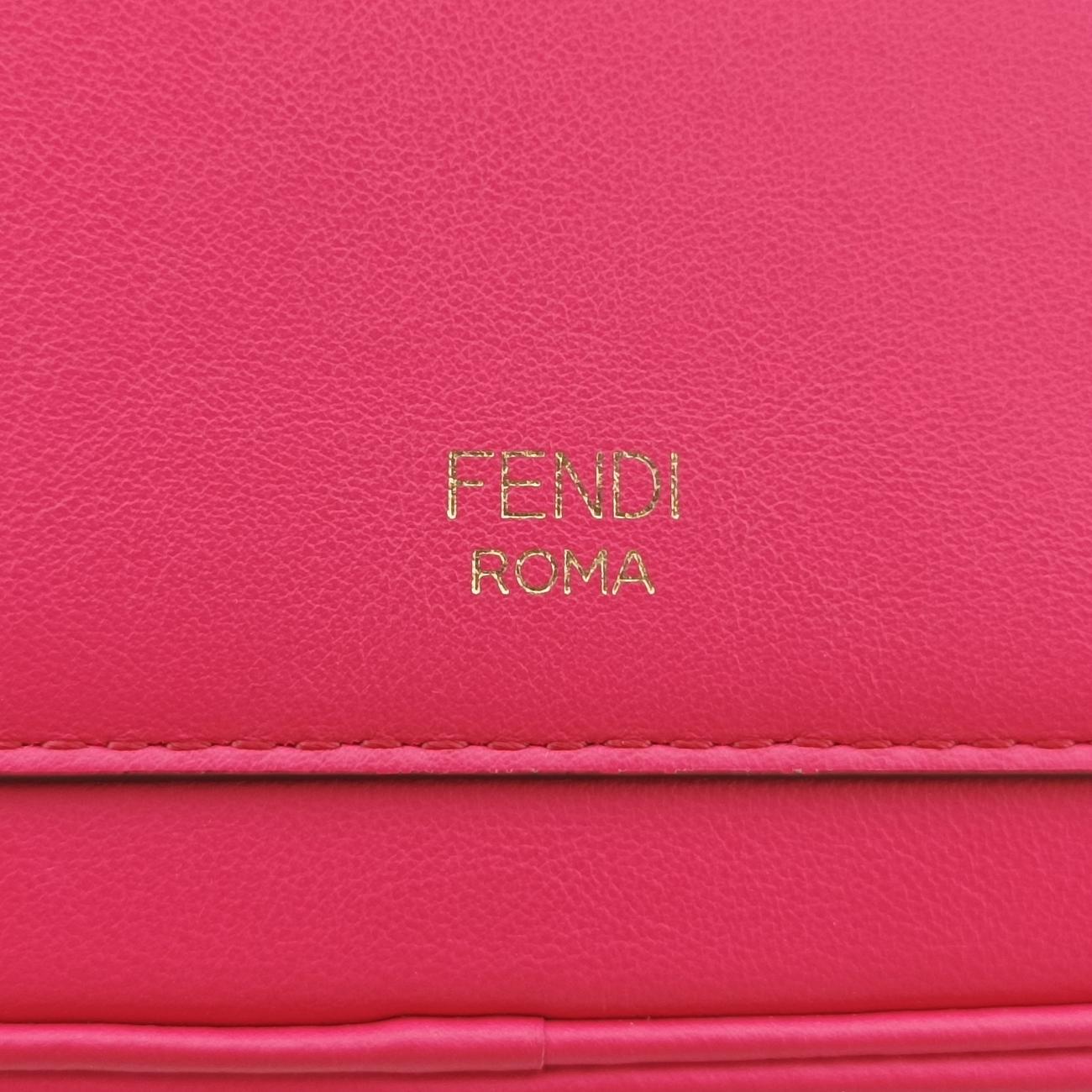 Secondhand Fendi Aurock Camera Case Mini Pink Leather 8BS058 shoulderbag | stylenewstar