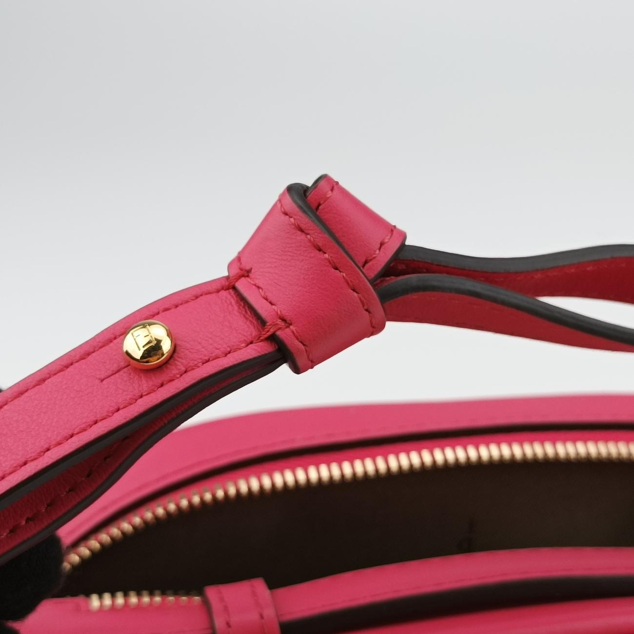 Secondhand Fendi Aurock Camera Case Mini Pink Leather 8BS058 shoulderbag | stylenewstar