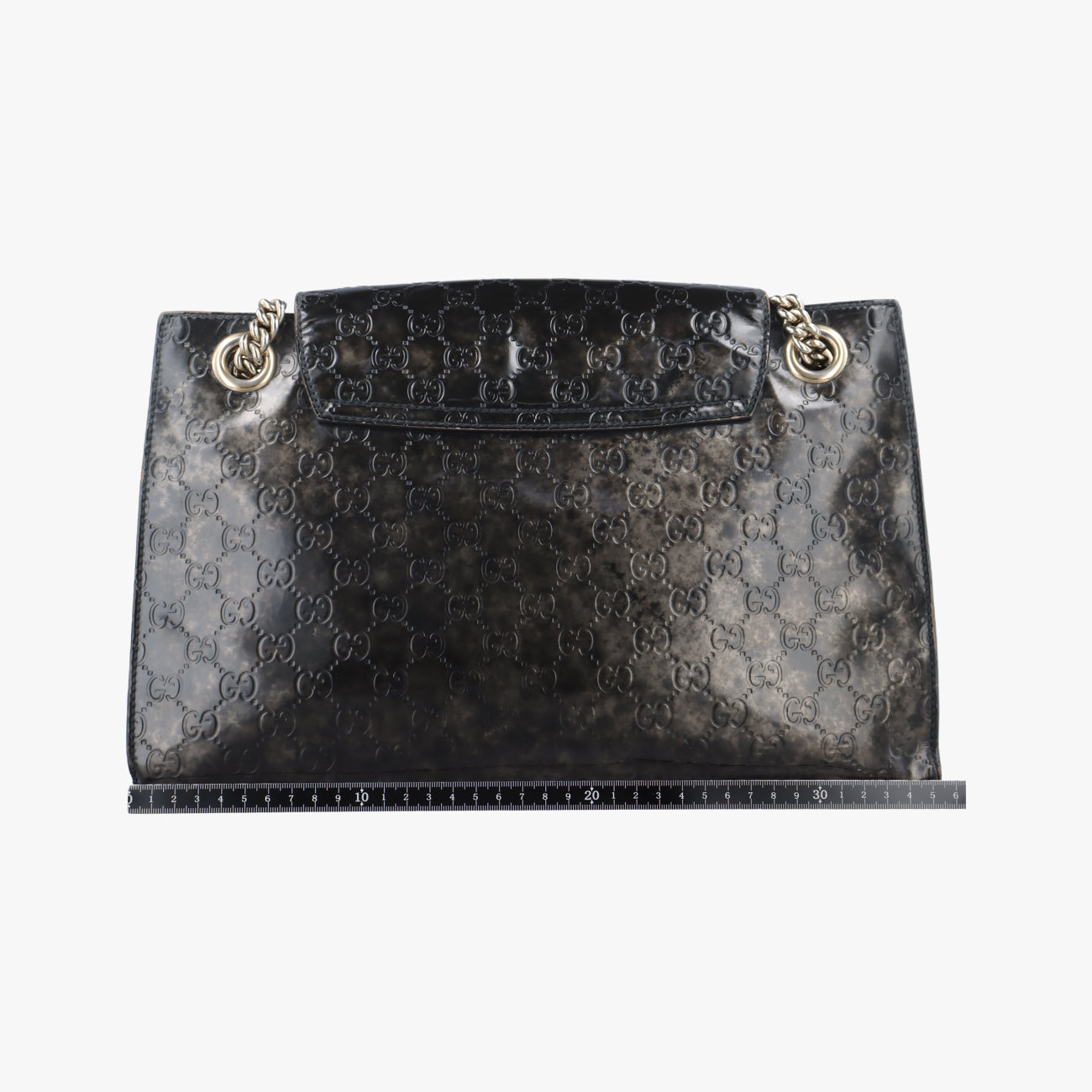 Pre-owned Gucci Emily Green Patent Leather 295403 shoulderbag | stylenewstar