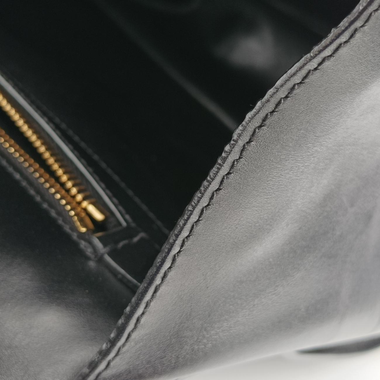 Pre-owned Prada Animalier Cahier Lions Head Black Leather 1BD089 shoulderbag | stylenewstar