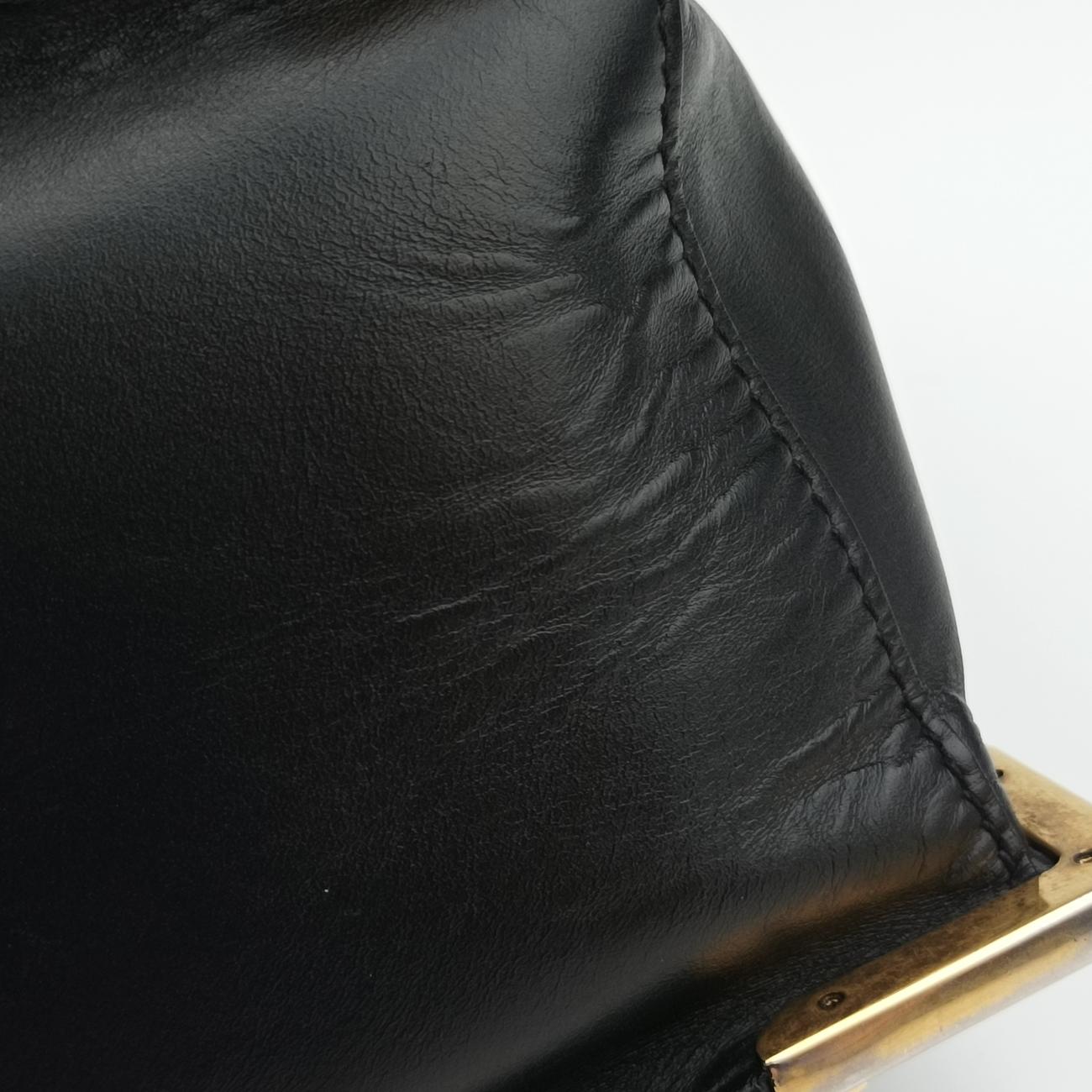 Pre-owned Prada Animalier Cahier Lions Head Black Leather 1BD089 shoulderbag | stylenewstar