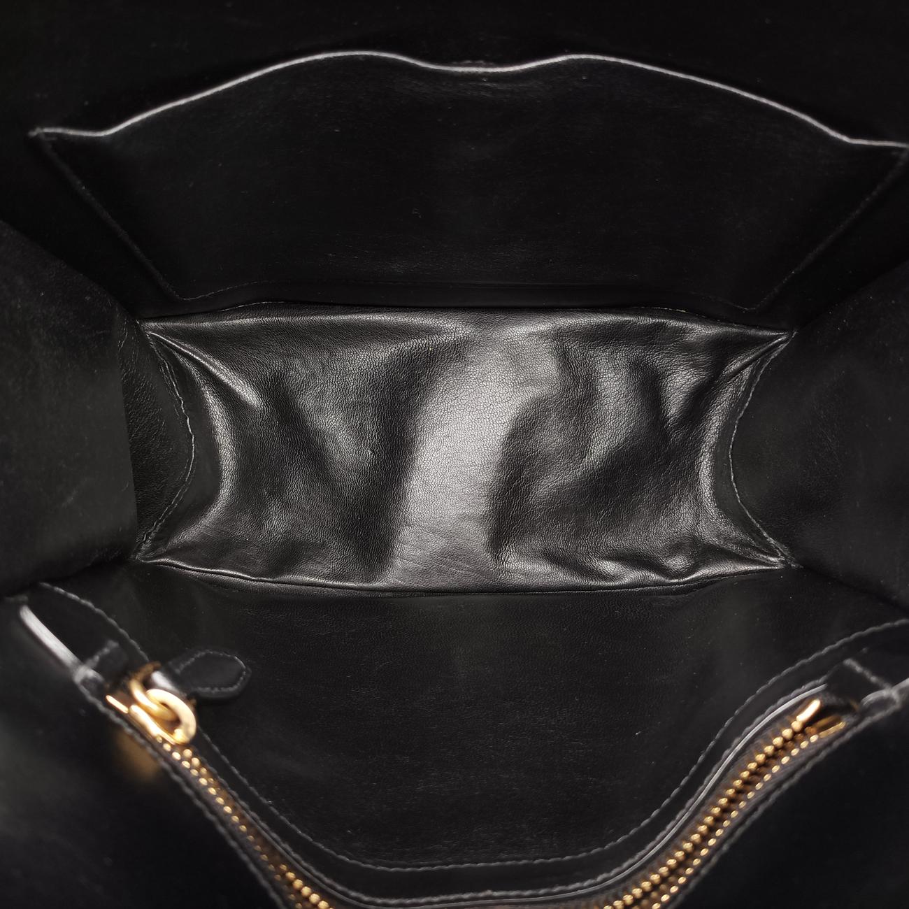 Pre-owned Prada Animalier Cahier Lions Head Black Leather 1BD089 shoulderbag | stylenewstar