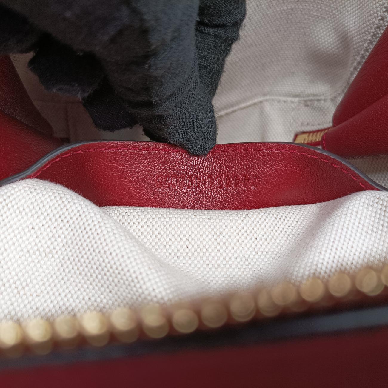 Pre-owned Gucci Blondie Red Leather 744434 shoulderbag | stylenewstar