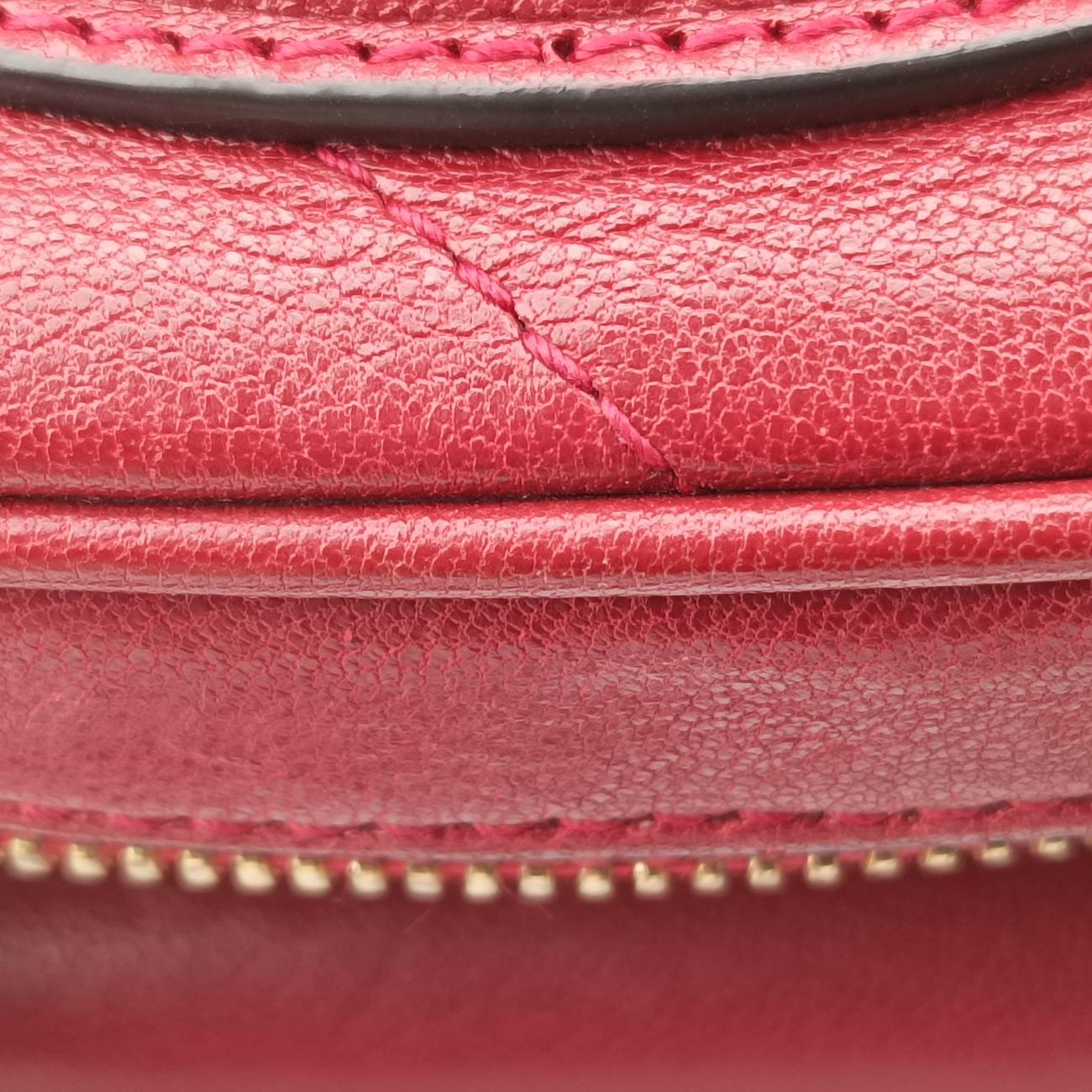 Pre-owned Gucci Blondie Red Leather 744434 shoulderbag | stylenewstar