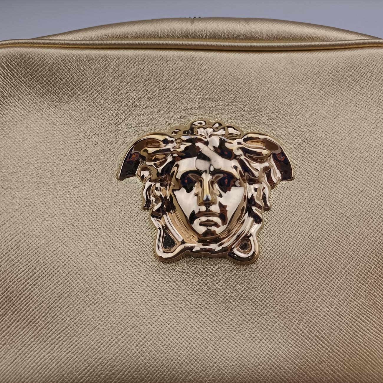 Pre-owned VERSACE Medusa Golden Leather  shoulderbag | stylenewstar