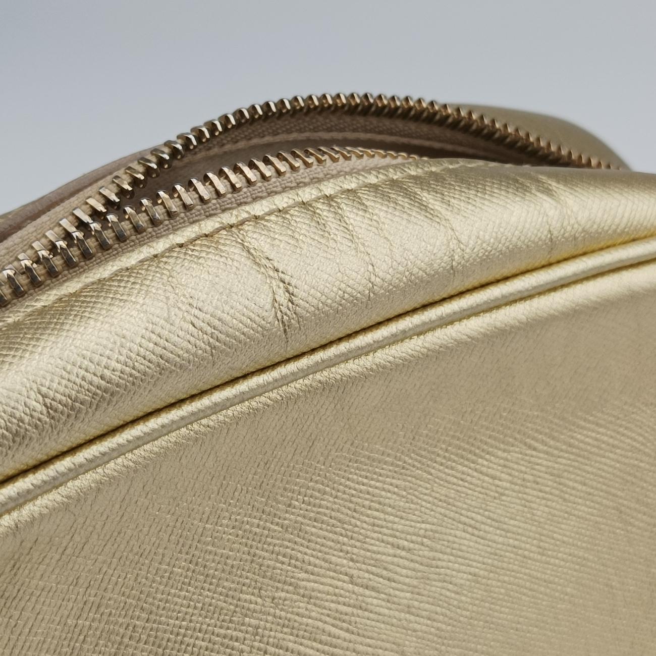 Pre-owned VERSACE Medusa Golden Leather  shoulderbag | stylenewstar