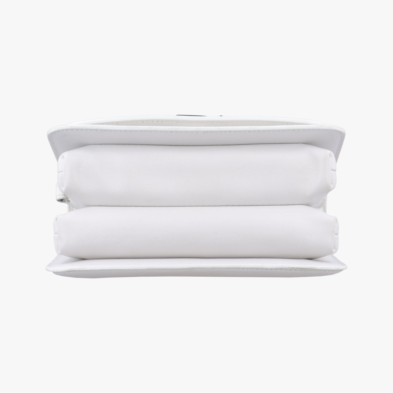 Pre-owned Balenciaga B.Logo White Leather  shoulderbag | stylenewstar