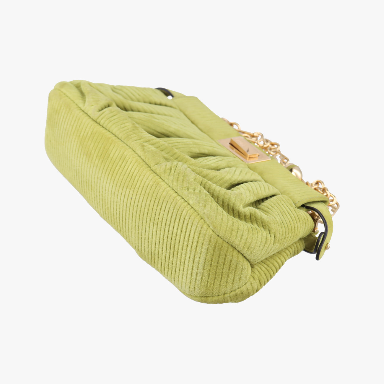 Secondhand Fendi Peekaboo Green Suede 8BP118 shoulderbag | stylenewstar