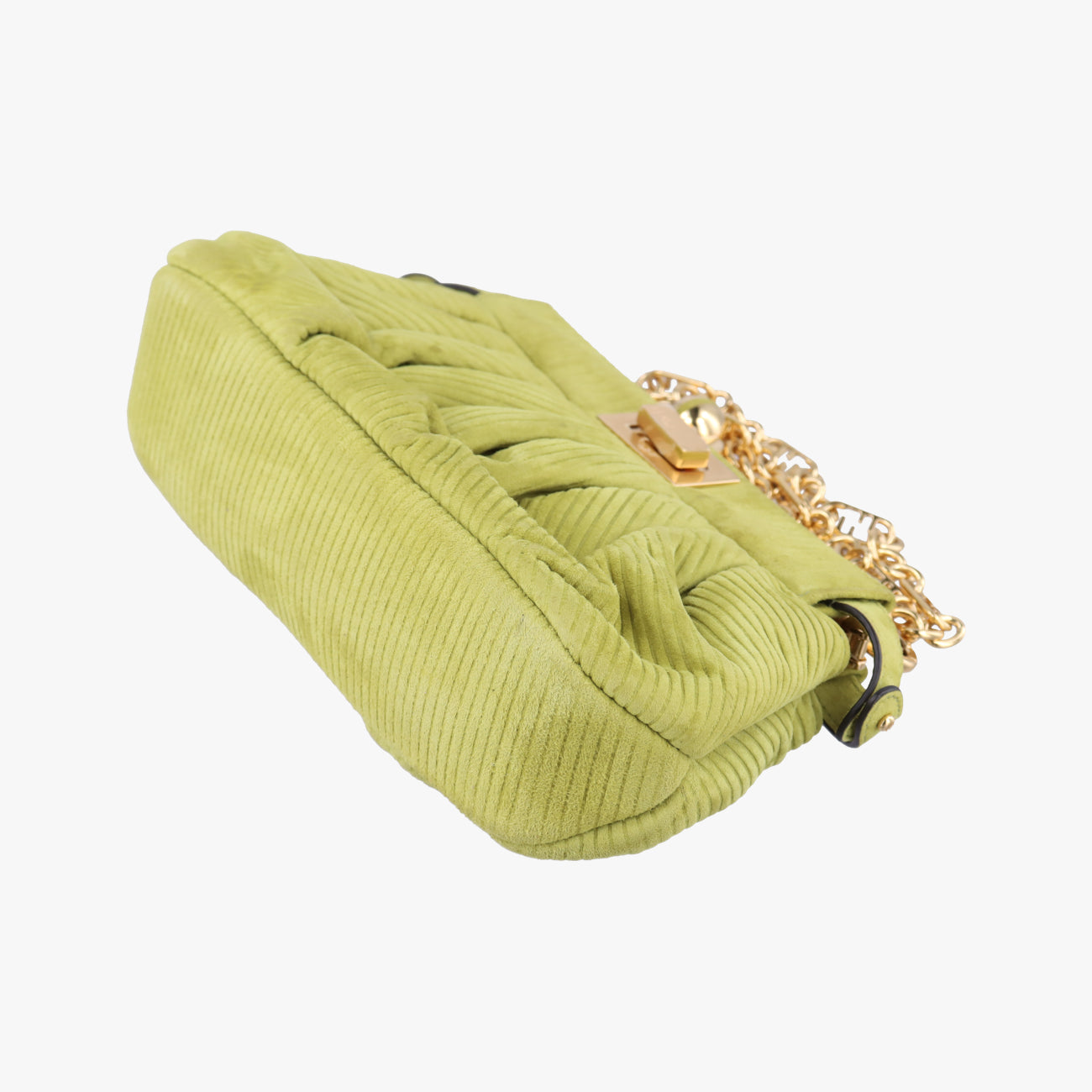 Secondhand Fendi Peekaboo Green Suede 8BP118 shoulderbag | stylenewstar
