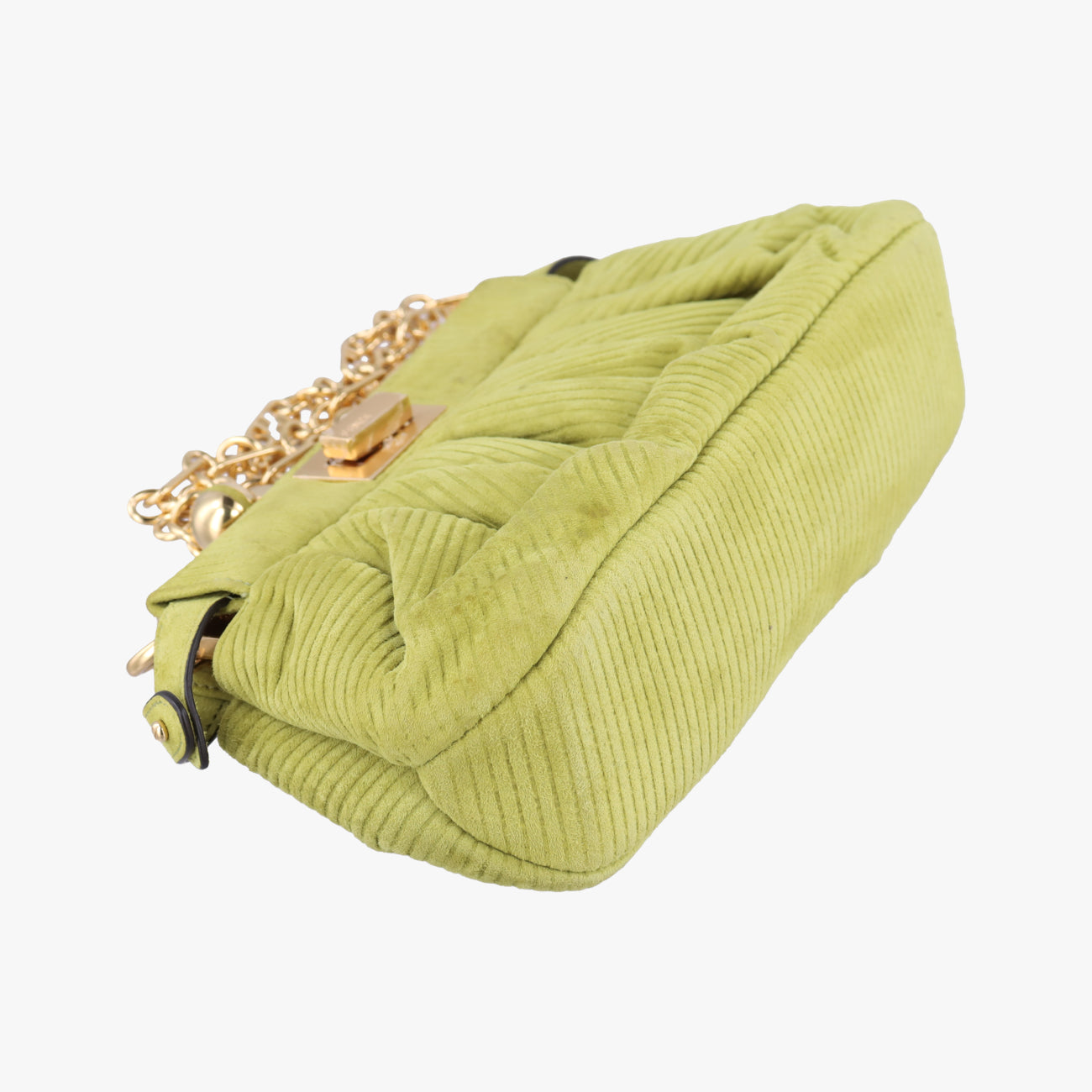 Secondhand Fendi Peekaboo Green Suede 8BP118 shoulderbag | stylenewstar