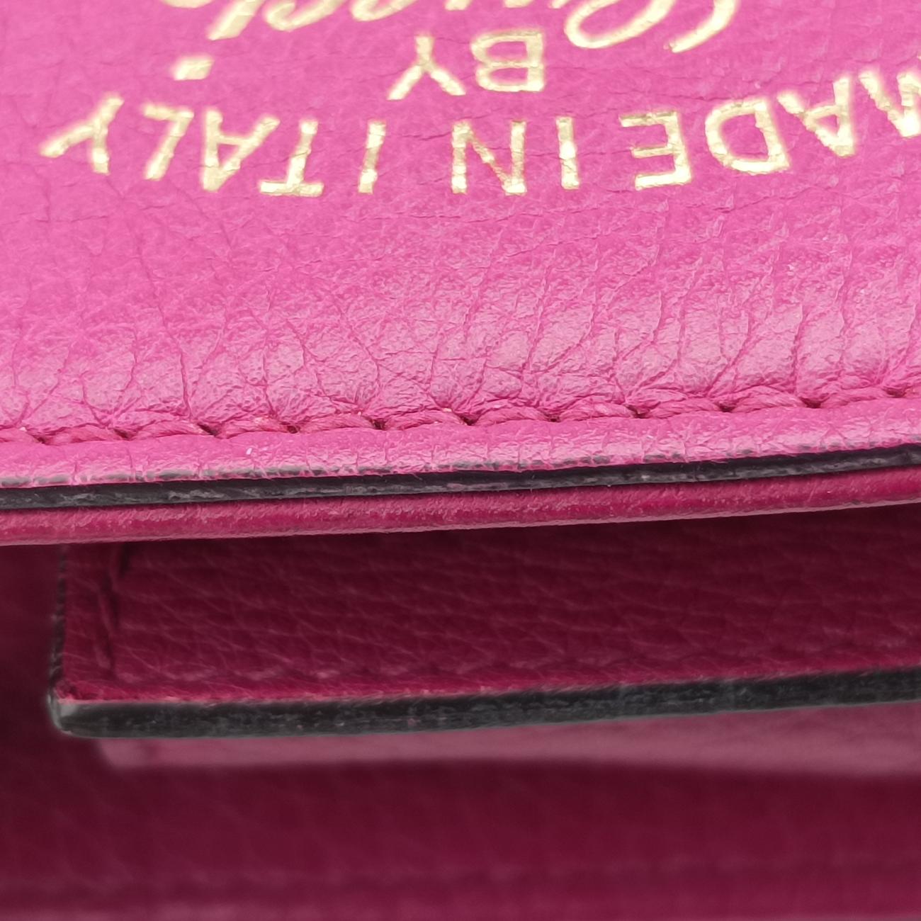 Pre-owned Gucci Bamboo Shopper Rose Leather 368823 shoulderbag | stylenewstar