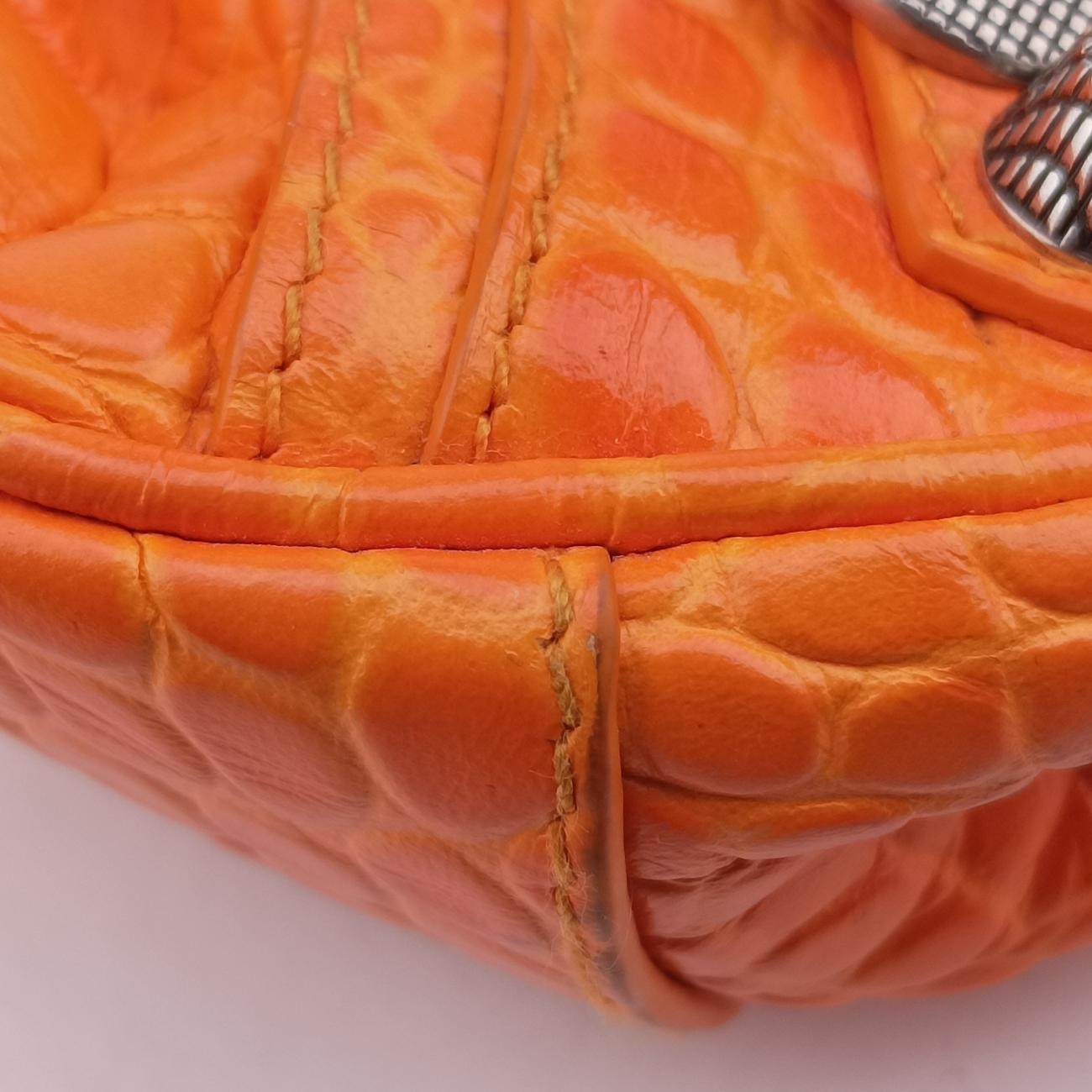 Pre-owned Balenciaga Le Cagole Orange lambskin  shoulderbag | stylenewstar