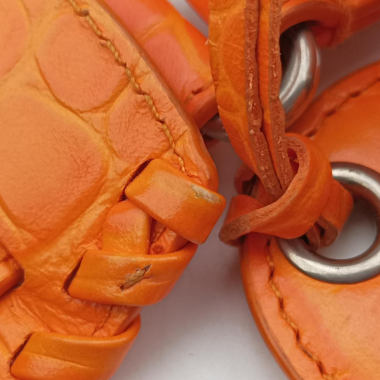 Pre-owned Balenciaga Le Cagole Orange lambskin  shoulderbag | stylenewstar