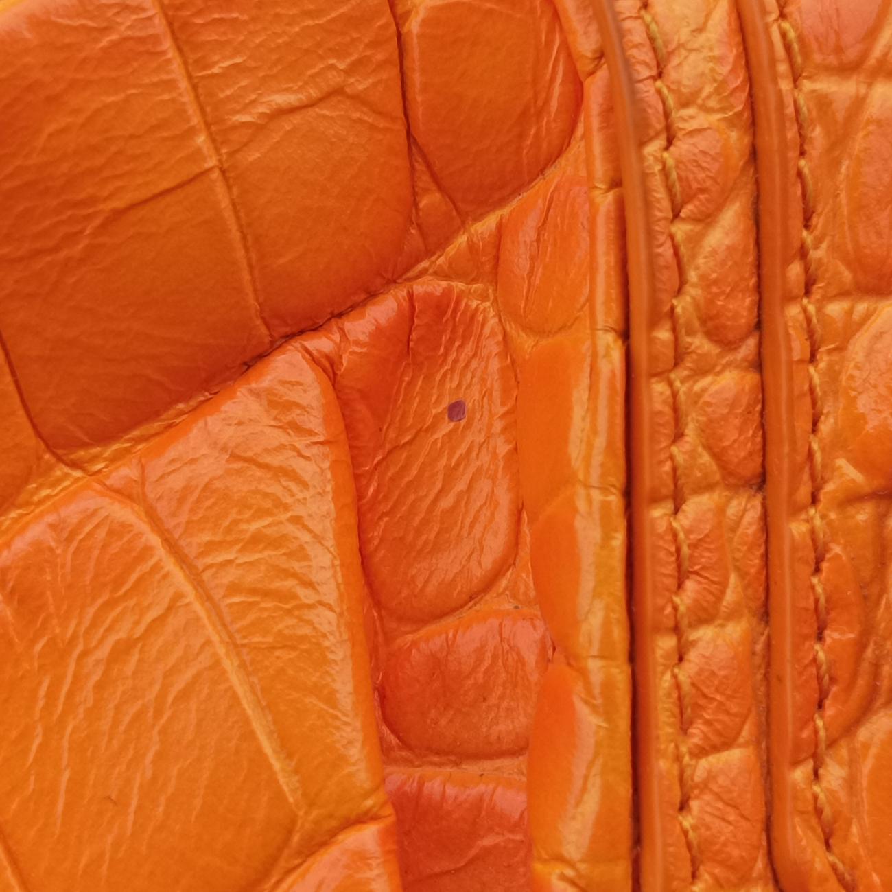 Pre-owned Balenciaga Le Cagole Orange lambskin  shoulderbag | stylenewstar