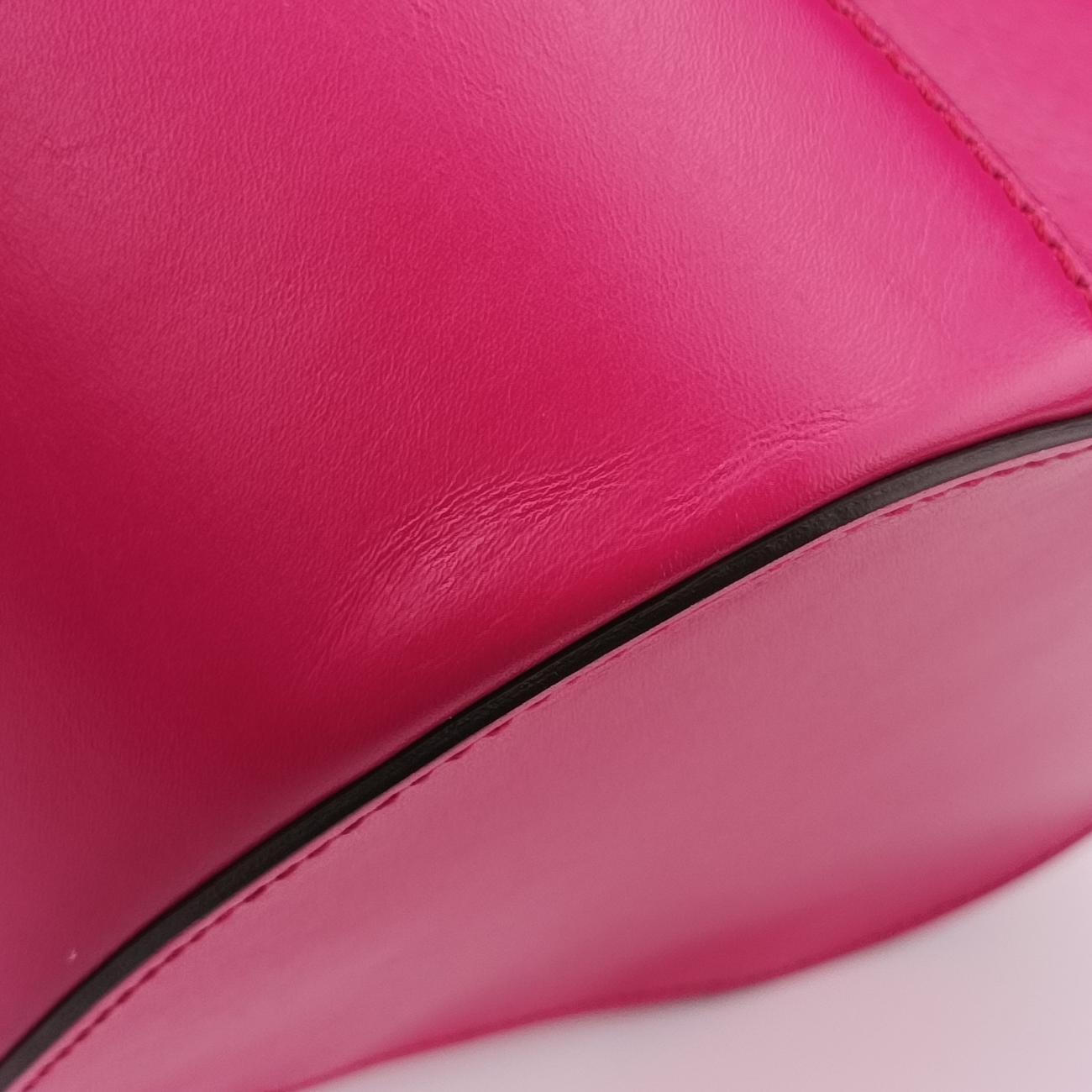 Pre-owned Gucci Bright Diamante Bucket Rose Leather 354229 shoulderbag | stylenewstar